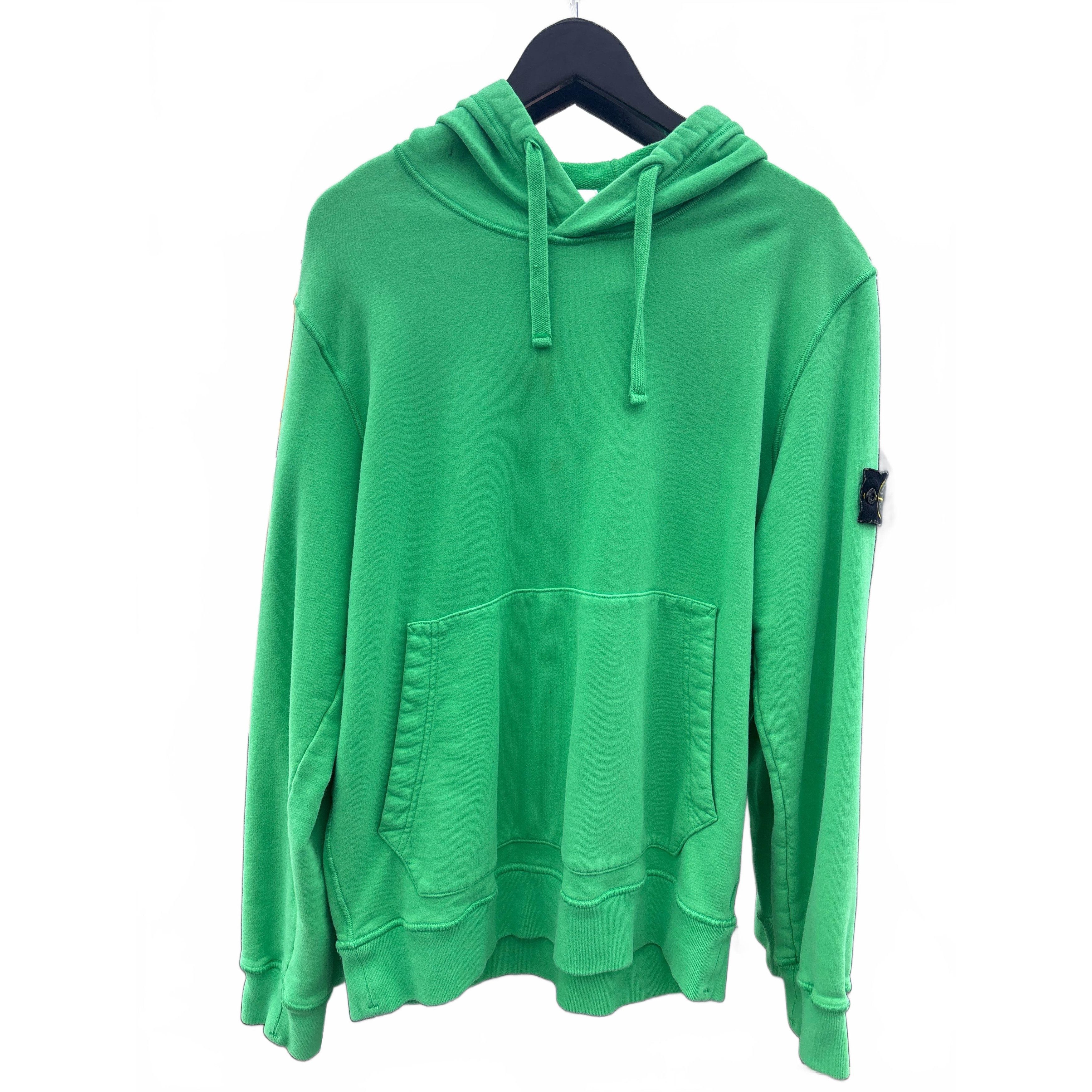 Stone Island Stone Island Cotton Fleece Hooded Sweater Light Green Size US XL / EU 56 / 4 - 1 Thumbnail