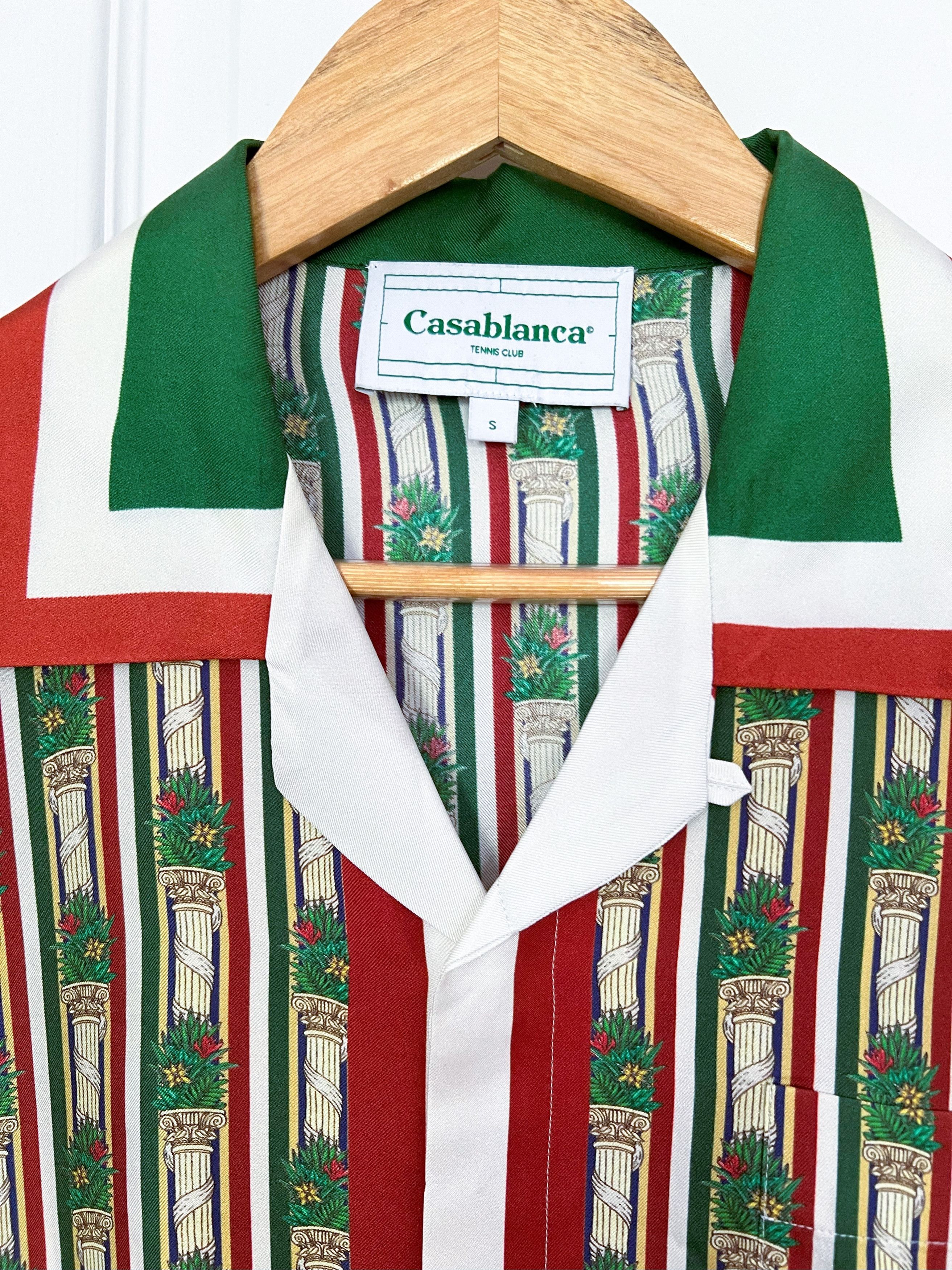 Casablanca Godfather Cuban Collar Long-Sleeve Silk Shirt Size US S / EU 44-46 / 1 - 3 Thumbnail