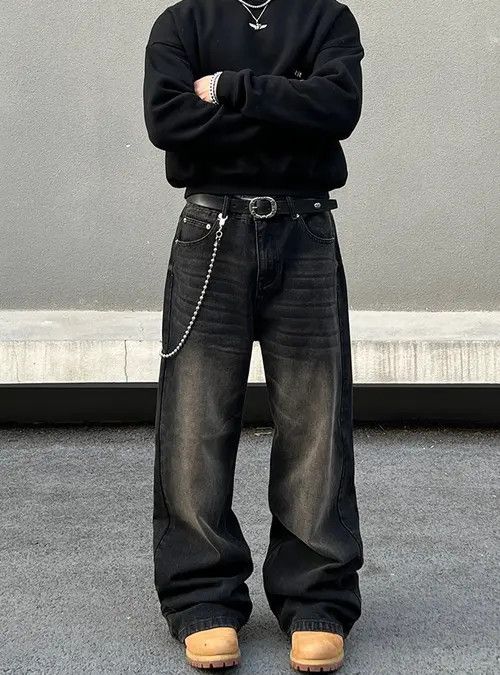 Jean Baggy Wide Leg Jeans Size US 32 / EU 48 - 4 Thumbnail