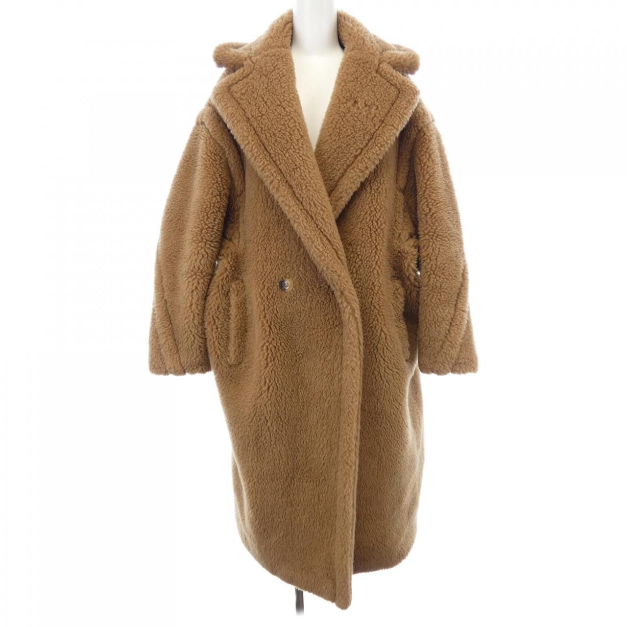 Max Mara Max Mara Max Mara TEDDY Camel Silk Coat Textile Outerwear TEDDY DUTY FREE for USA Size ONE SIZE - 1 Thumbnail