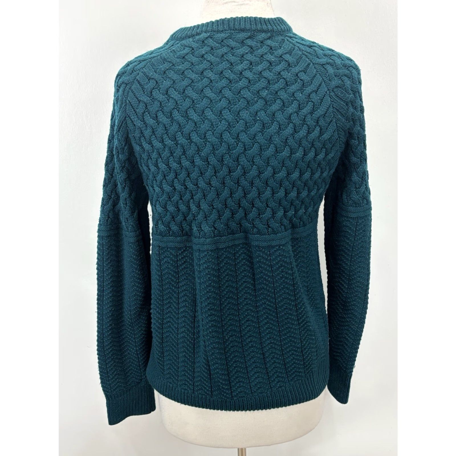Greats VINTAGE The Tog Shop Knit Cardigan Sweater Large Teal Long Sleeve Button Accents Womens Size L / US 10 / IT 46 - 3 Thumbnail