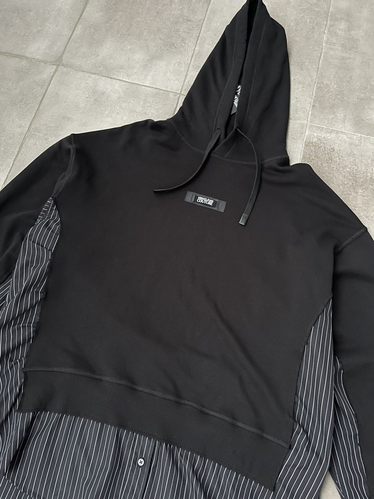Versace !DS! SS23 Versace Stripped Paneled Reworked Sweatshirt Size US M / EU 48-50 / 2 - 11 Thumbnail