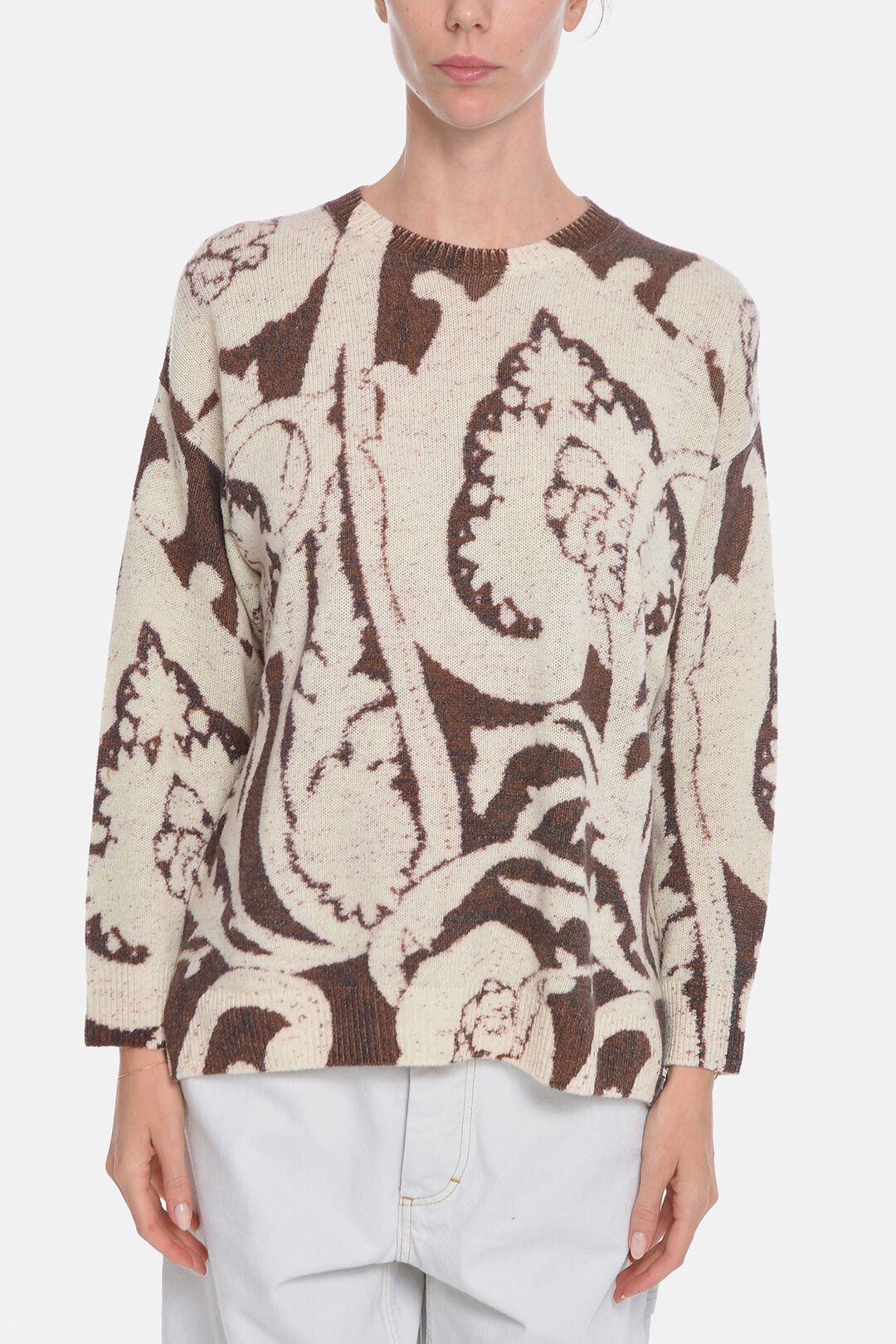 image of Etro Og1Mm0124 Sweater In Brown, Women's (Size Small)