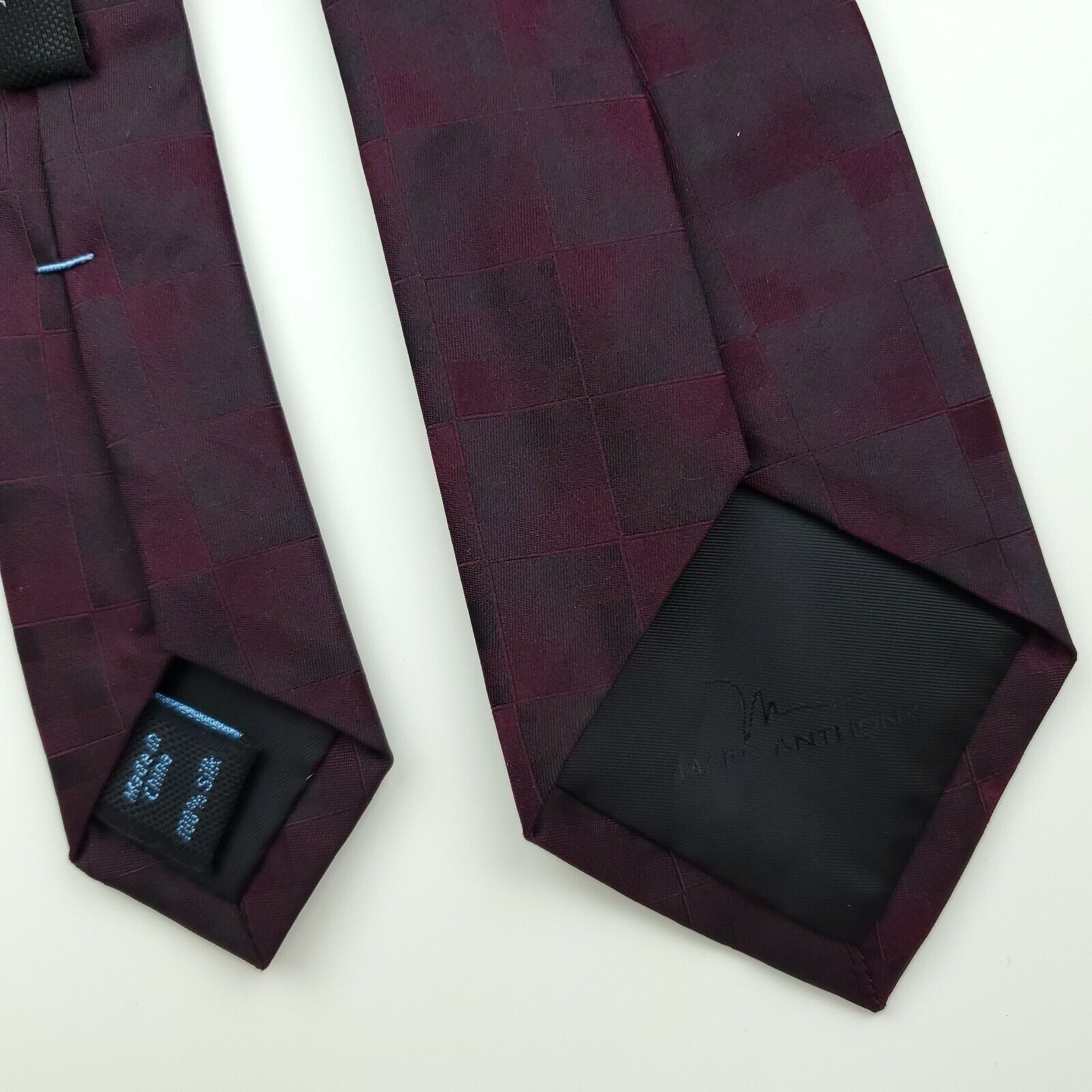 Marc Anthony Marc Anthony Purple Skinny Silk Tie Short Narrow Size ONE SIZE - 4 Thumbnail