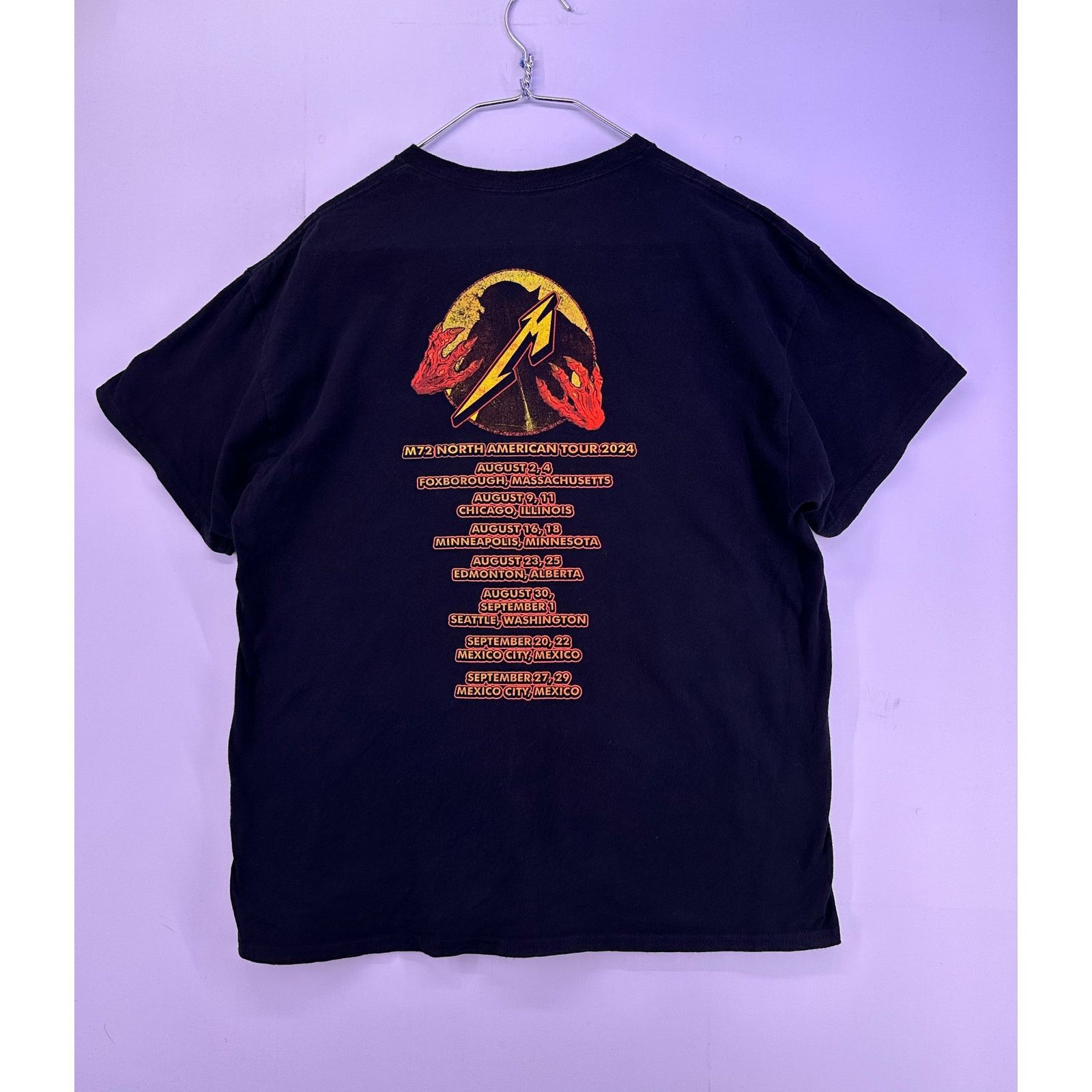 Metallica 2024 Metallica NorthAmerican M72 Tour Jump Fire Concert SZ L Size US XL / EU 56 / 4 - 9 Thumbnail