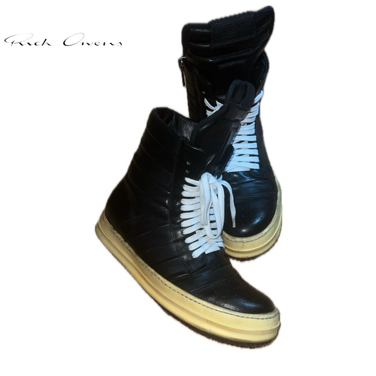 09aw crust期 rick owens Rick Owens AW09 “CRUST” Dunk Leather Sneakers Autumn/Winter