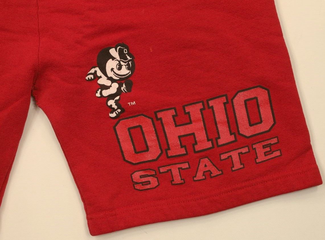 Vintage Vintage 90s Ohio State University Sweatpants Shorts Red USA Size US 34 / EU 50 - 4 Thumbnail