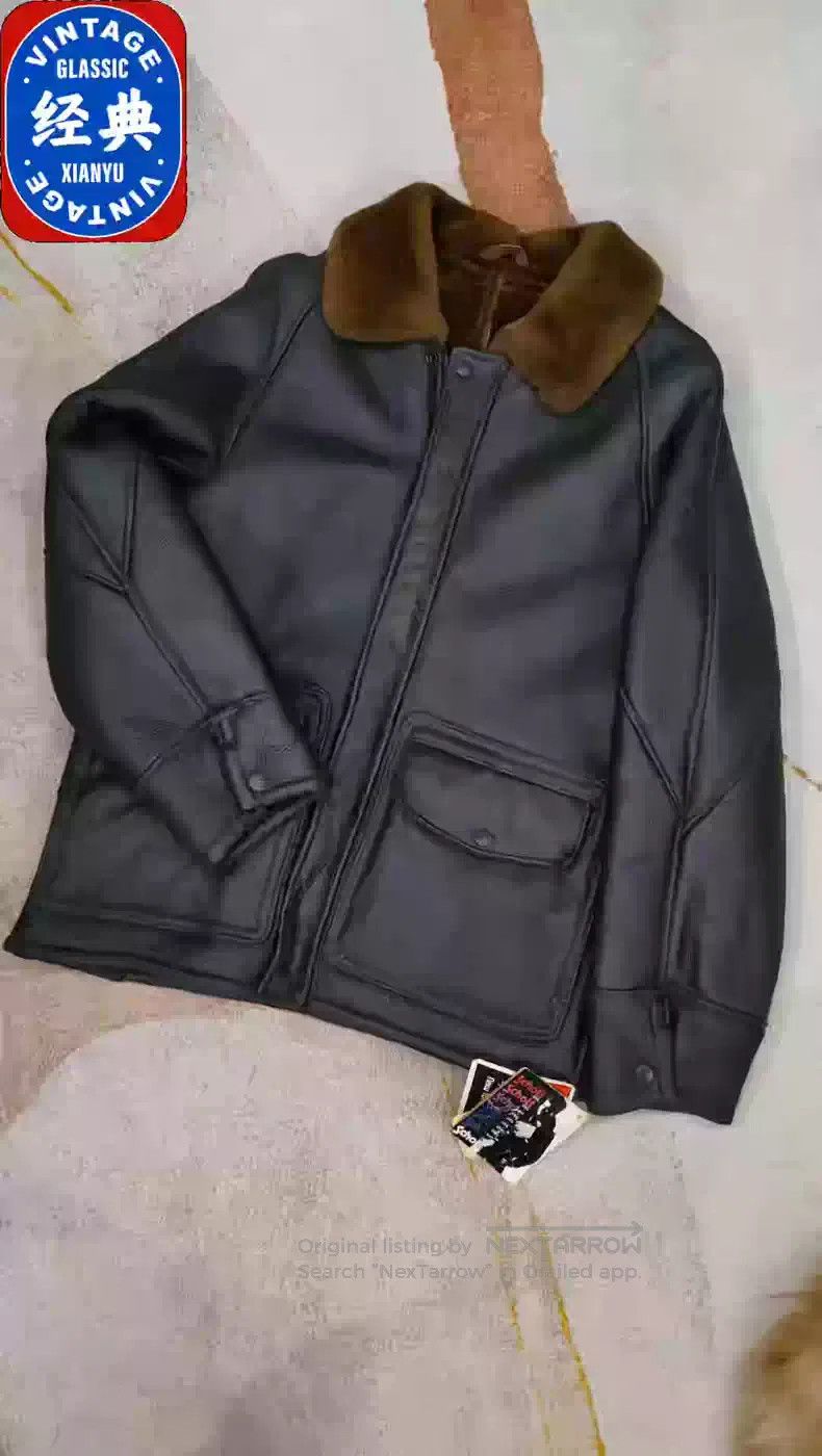 Schott Schott Fur is integrated into the leather coat Size US M / EU 48-50 / 2 - 1 Thumbnail