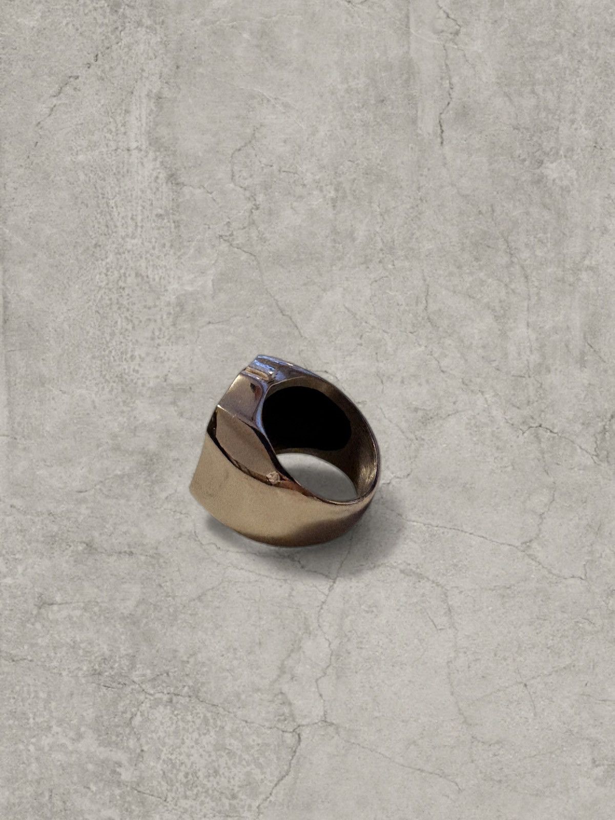 Japanese Brand Chunky vintage stainless steel ring, Route 66. One size. Size ONE SIZE - 3 Thumbnail