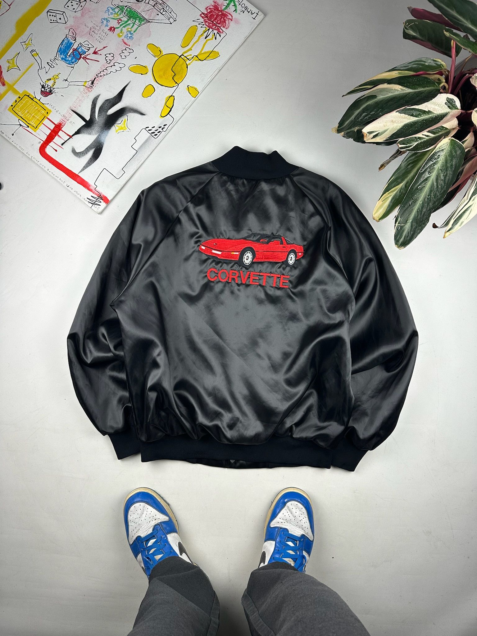 Chevrolet 90’s Vintage Chevrolet Corvette Nascar Racing Bomber Jacket Size US L / EU 52-54 / 3 - 5 Thumbnail