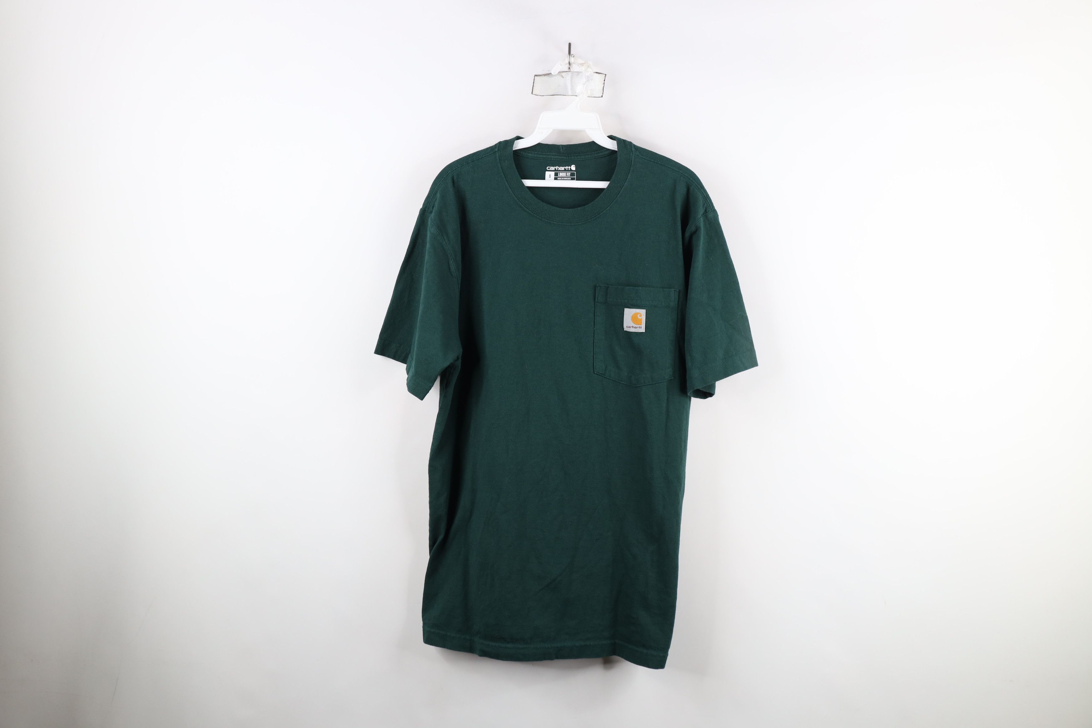 Carhartt × Vintage Vintage Y2K Carhartt Spell Loose Fit T-Shirt Hunter Green Size US S / EU 44-46 / 1 - 1 Thumbnail