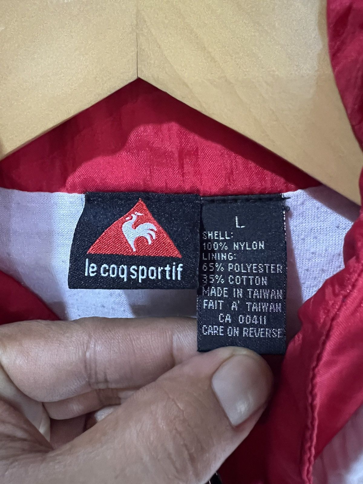 🔥Rare Le Coq Sportif Pathwork Coogi Style Zipper Jacket