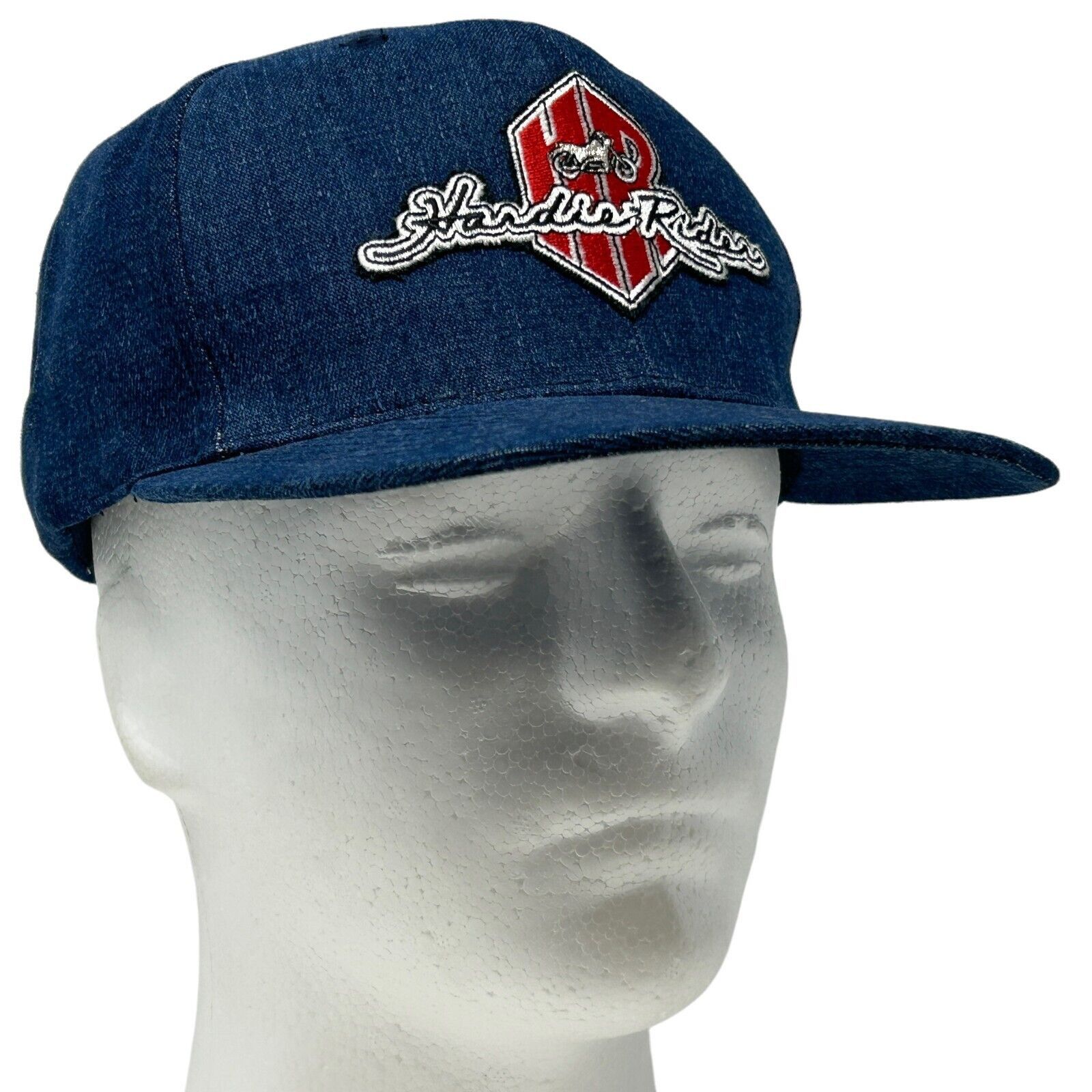 Otto Vintage 90s Hardie Riders Hat Baseball Cap Biker Blue Size ONE SIZE - 8 Thumbnail