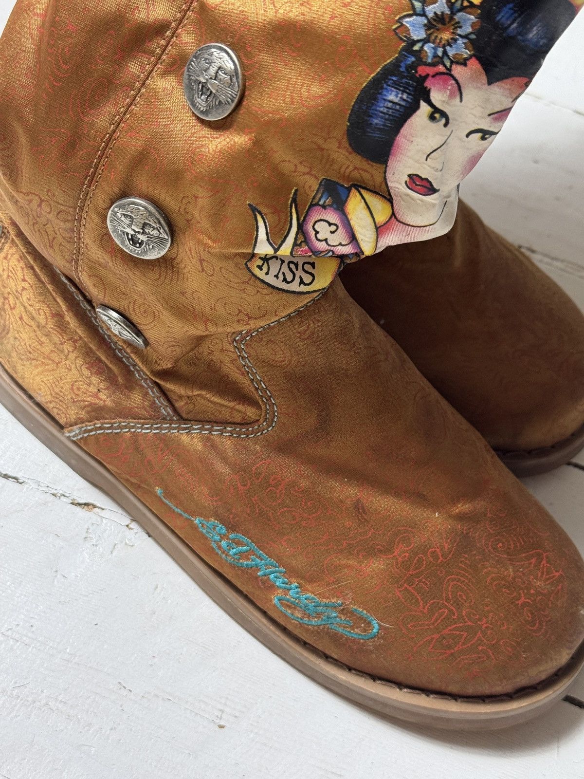 Ed Hardy VINTAGE ED HARDY FLUFFY FUR UGG UNT 2000s BOOTS Size US 7 / IT 37 - 5 Thumbnail