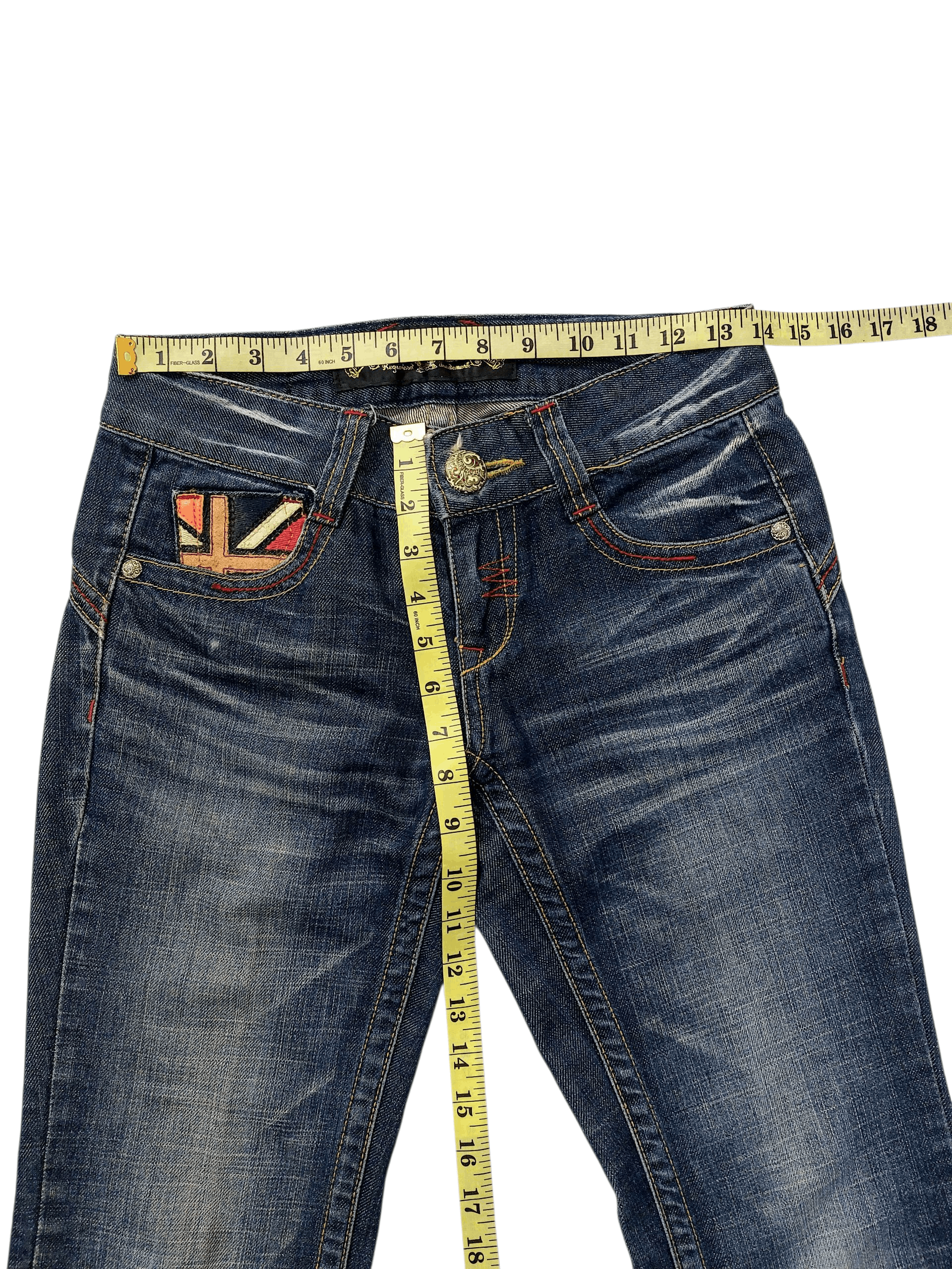 Vintage 🔥Red Pepper Jeans Flare Jack Serika Style Size 26" / US 2 / IT 38 - 13 Thumbnail