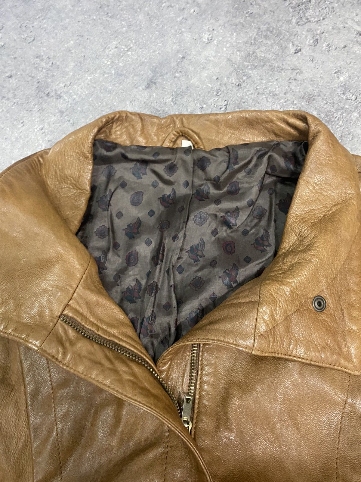 Junya Watanabe 80s Boxy Leather Jacket Vintage Cropped Army 90s Size US M / EU 48-50 / 2 - 4 Thumbnail