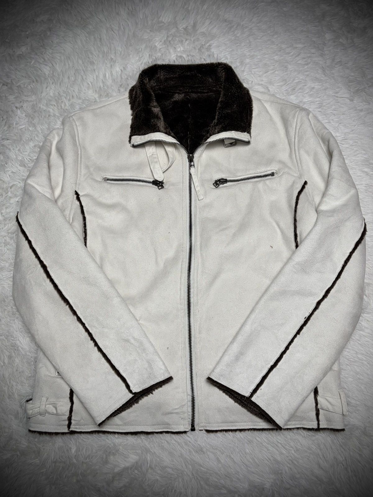KMRii Rare Japanese Brand Evolution fur vkei leather jacket Size US XL / EU 56 / 4 - 1 Thumbnail