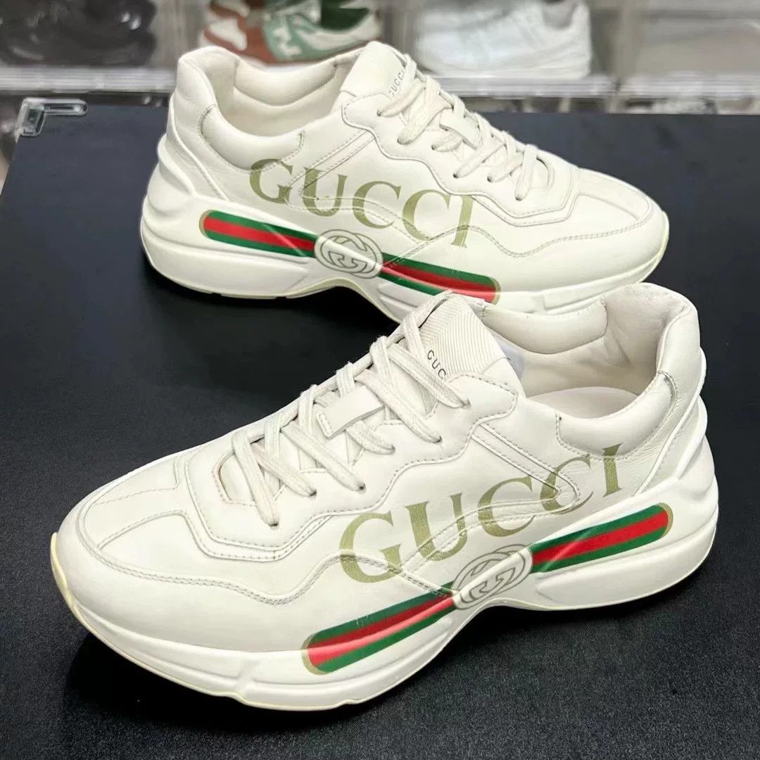 Gucci Gucci White Designer Casual Streetwear Size US S / EU 44-46 / 1 - 1 Thumbnail