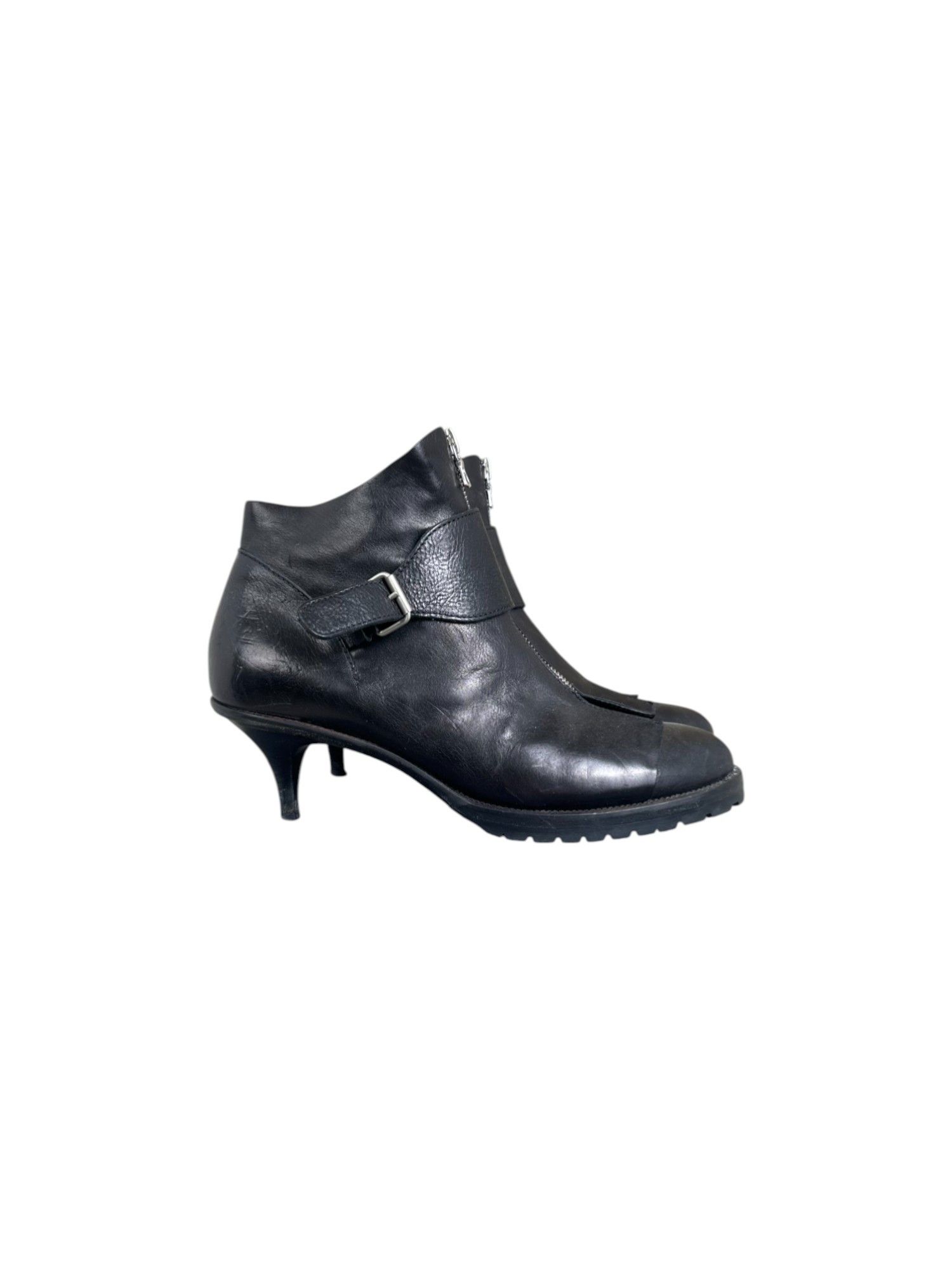 Hussein Chalayan S/S 2002 Zipped Heeled Ankle Boots Size US 10 / IT 40 - 2 Thumbnail