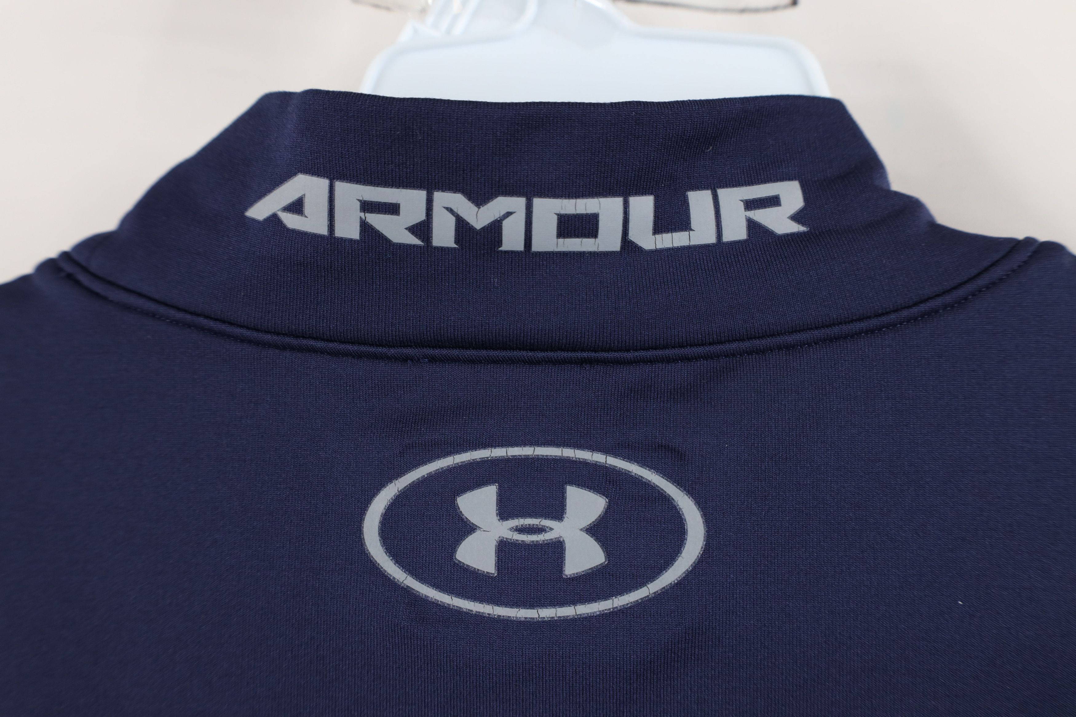 Under Armour × Vintage Under Armour Compression Mock Neck Long Sleeve T-Shirt Blue Size US L / EU 52-54 / 3 - 9 Thumbnail