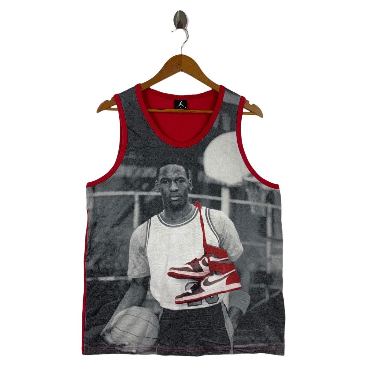 Nike NIKE Airjordan big logo dunk tank top tee Size US L / EU 52-54 / 3 - 1 Thumbnail
