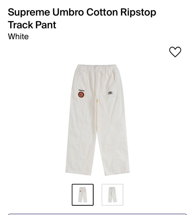 Supreme cotton ripstop track pants | Grailed
