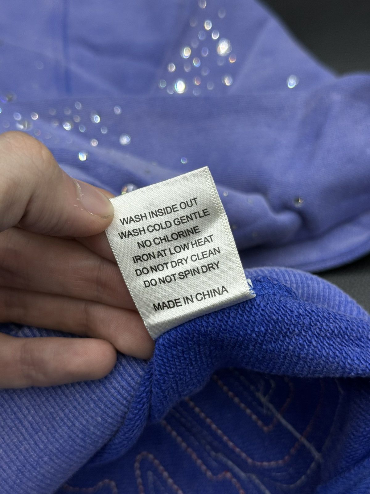 Vale Valley Hoodie Stone Zip Up Blue Crystals Size Small (NEW) Size US S / EU 44-46 / 1 - 13 Thumbnail