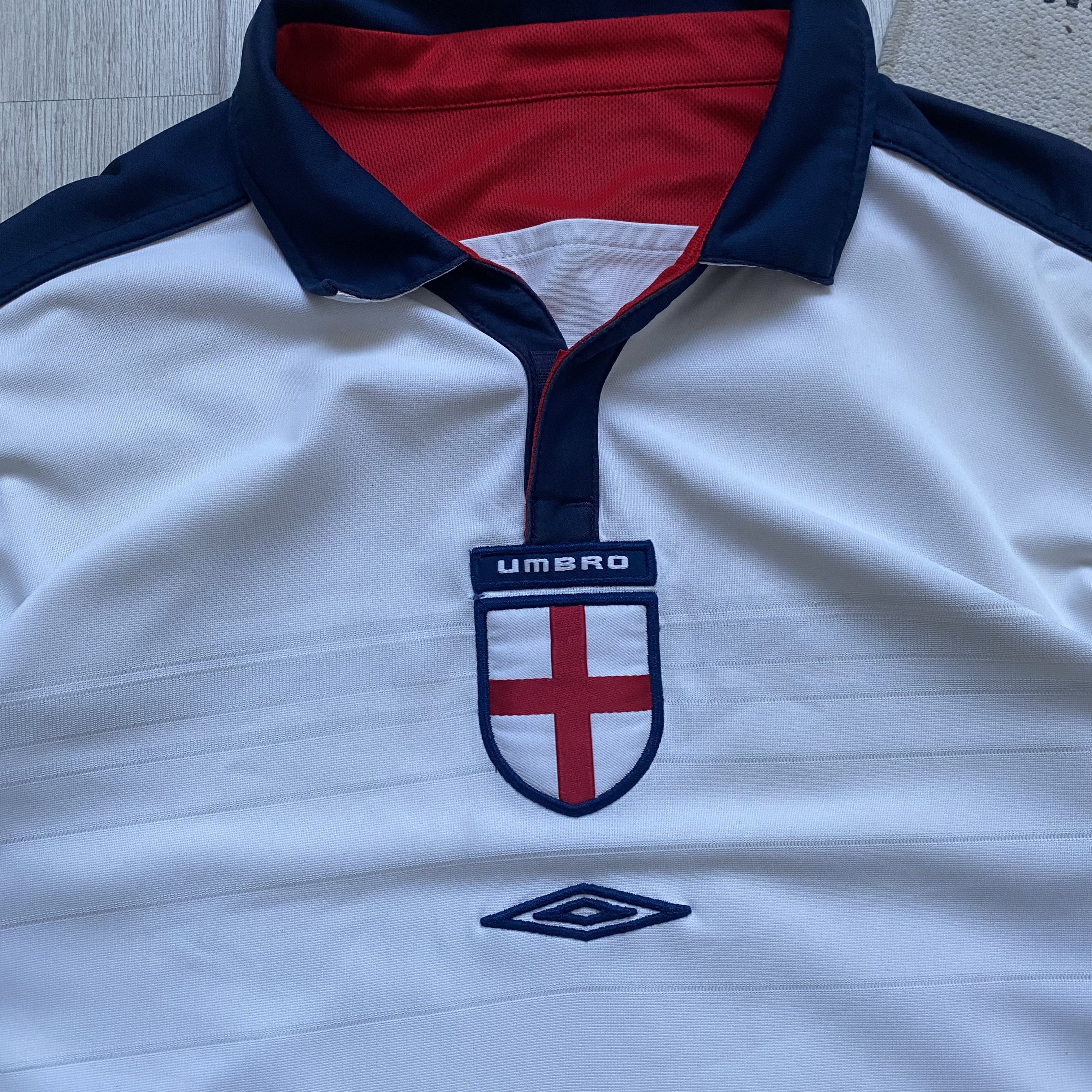 Umbro ⚽️ Vintage Drill Umbro England Soccer jersey 2003 Blockore Size US M / EU 48-50 / 2 - 5 Thumbnail
