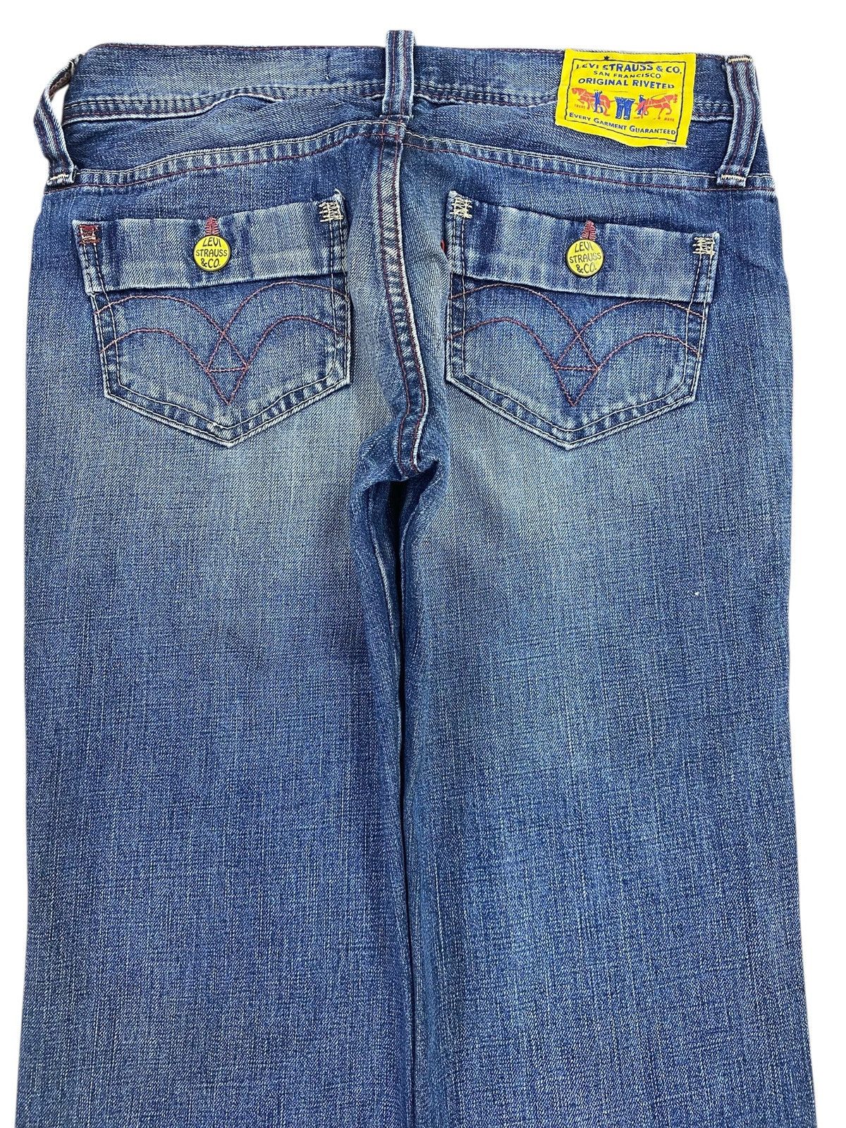 Levi's Levi_s Faded Blue Wash Whiskered Style Straight Leg Jeansa Size US 30 / EU 46 - 4 Thumbnail