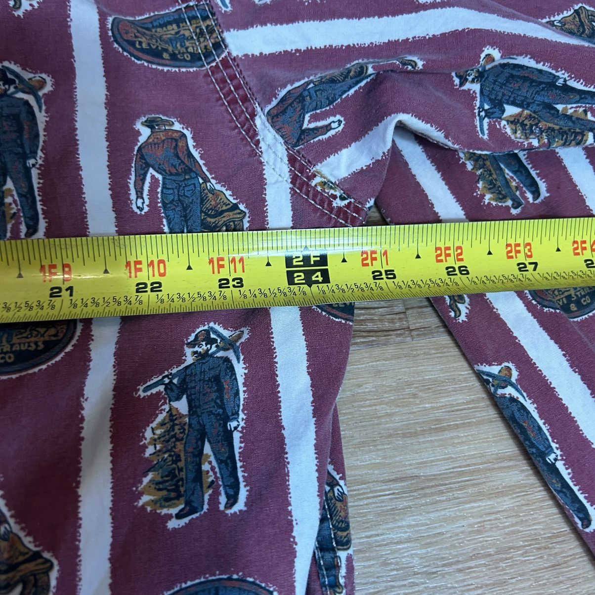Levi's Vintage 90s Levis Western Cowboy Theme All Over Print Shirt Size US L / EU 52-54 / 3 - 8 Thumbnail