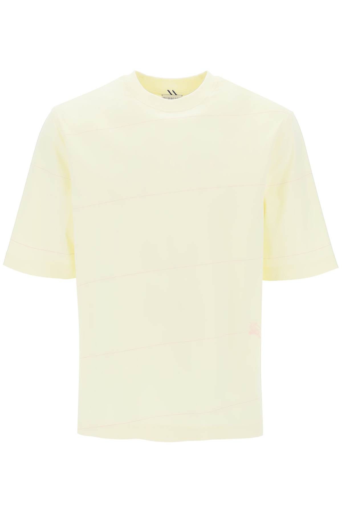 image of Burberry Striped Ekd T-Shirt in Sherbet, Men's (Size Medium)