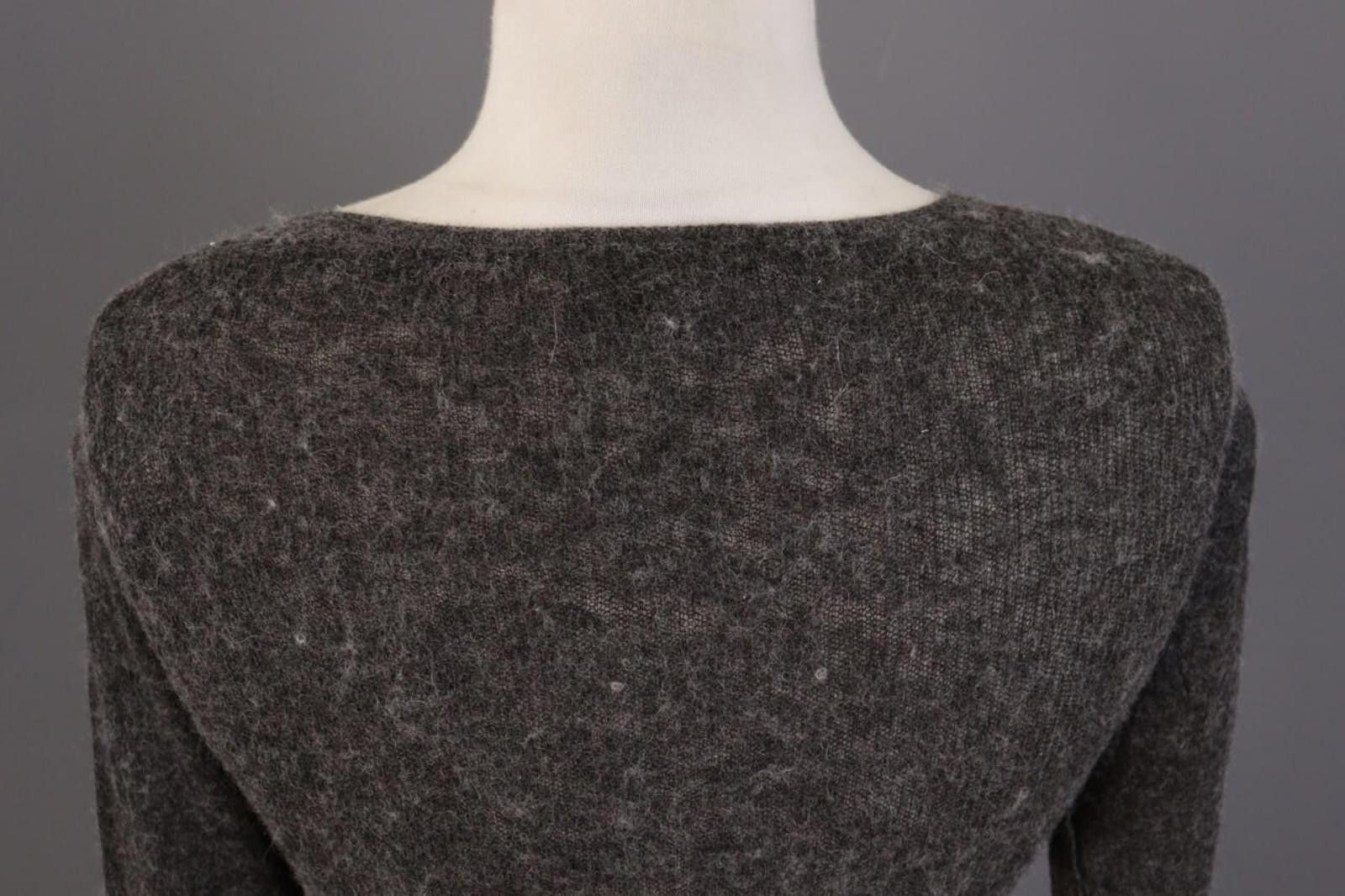 Lanvin Lanvin Gray Alpaca Wool Knitted Pullover Sweater Size S Size S / US 4 / IT 40 - 12 Thumbnail