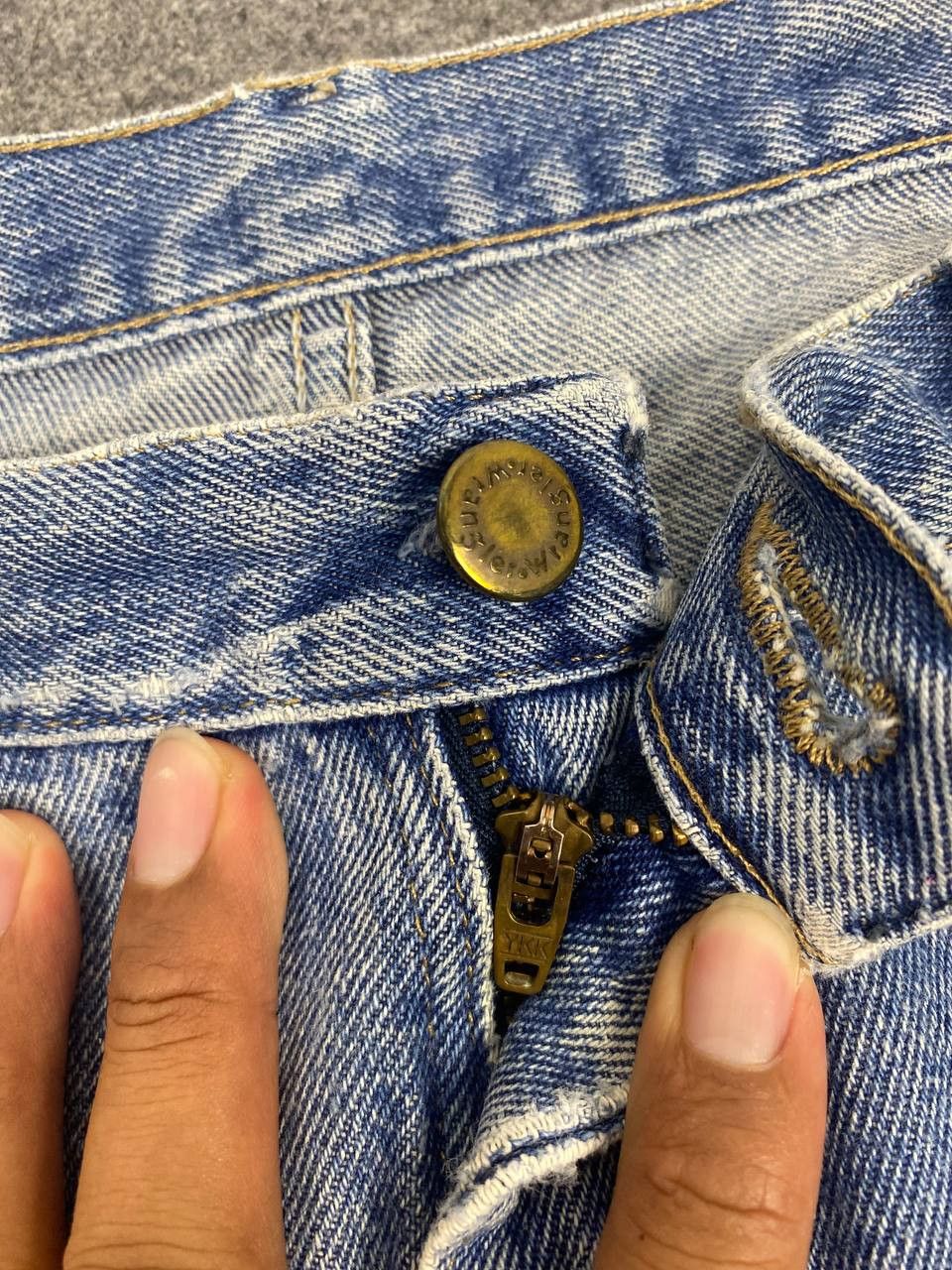Wrangler wrangler regular fit distressed denim nice design Size US 38 / EU 54 - 13 Thumbnail