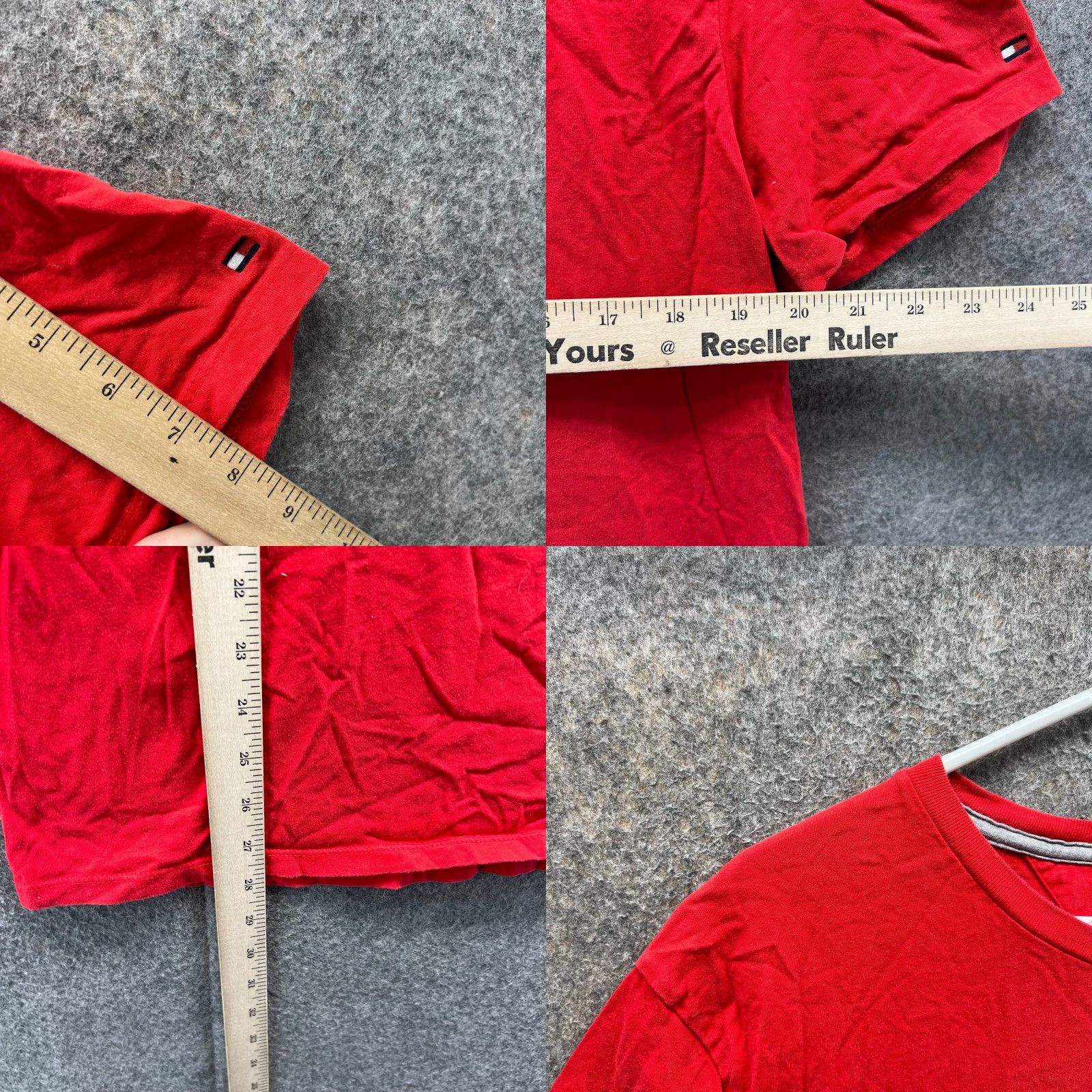 Tommy Hilfiger VINTAGE Tommy Hilfiger Shirt Men Large Red Crewneck Logo Printed Tee Crewneck Cotton XL? (original size L) Size US L / EU 52-54 / 3 - 8 Thumbnail