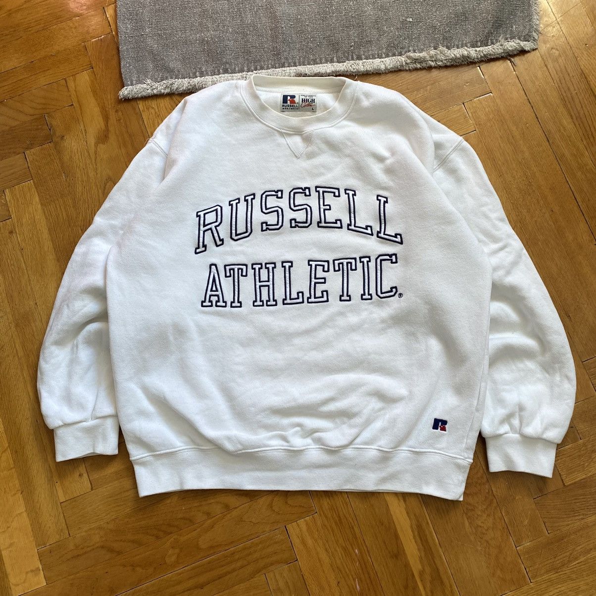Russell Athletic VINTAGE RUSSEL ATHLETIC BOXY BIG LOGO SWEATSHIRT Size US L / EU 52-54 / 3 - 1 Thumbnail
