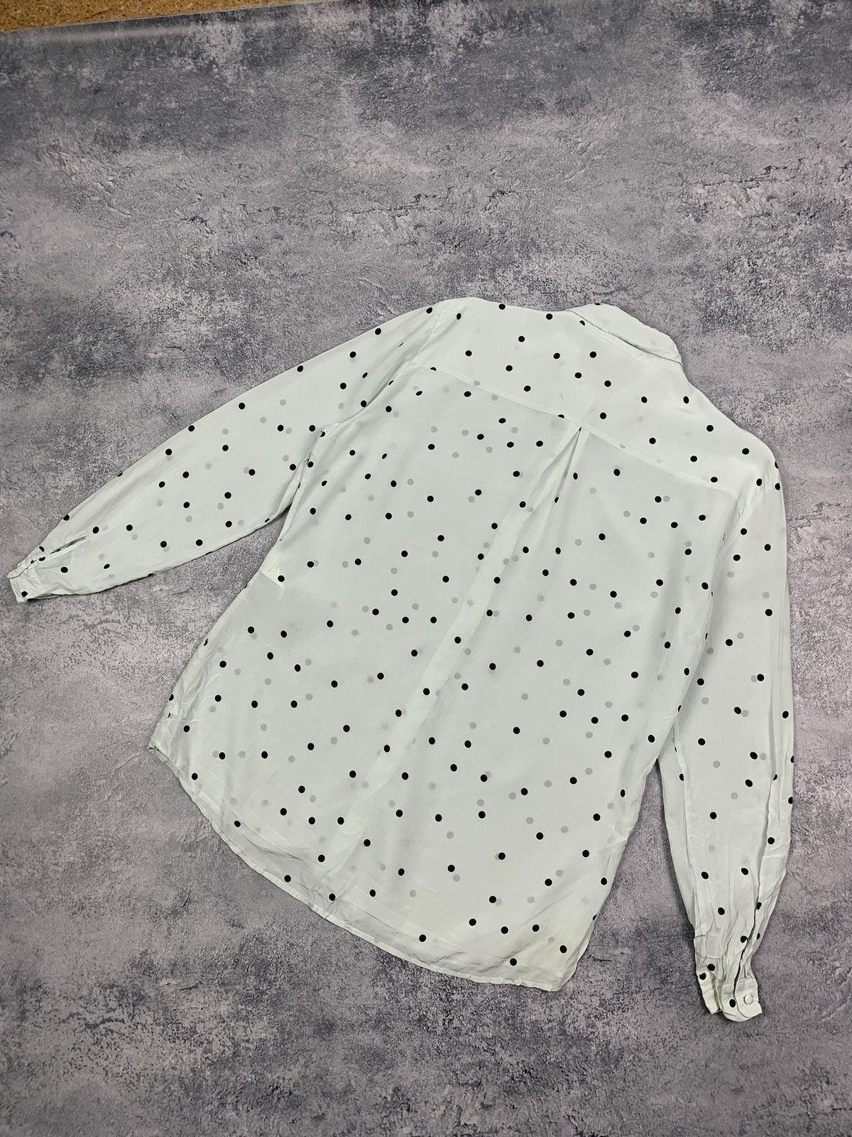Sezane Sezane Ann Silk Blouse Women's Sz 38 Polka Dot Shirt Blouse Size S / US 4 / IT 40 - 16 Thumbnail