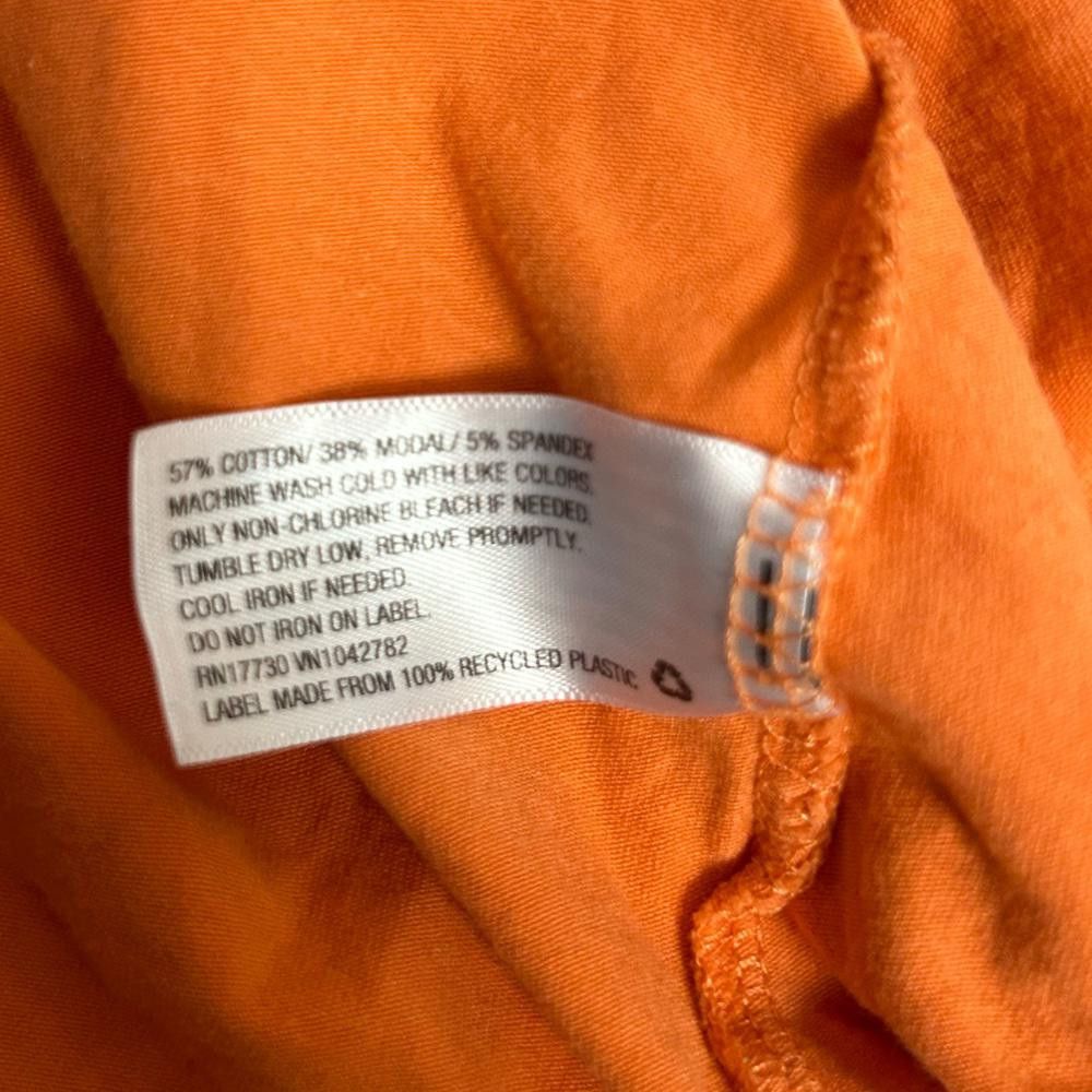 Designer Ava & Viv l Orange Basic Tee 1X Size XL / US 12-14 / IT 48-50 - 8 Thumbnail