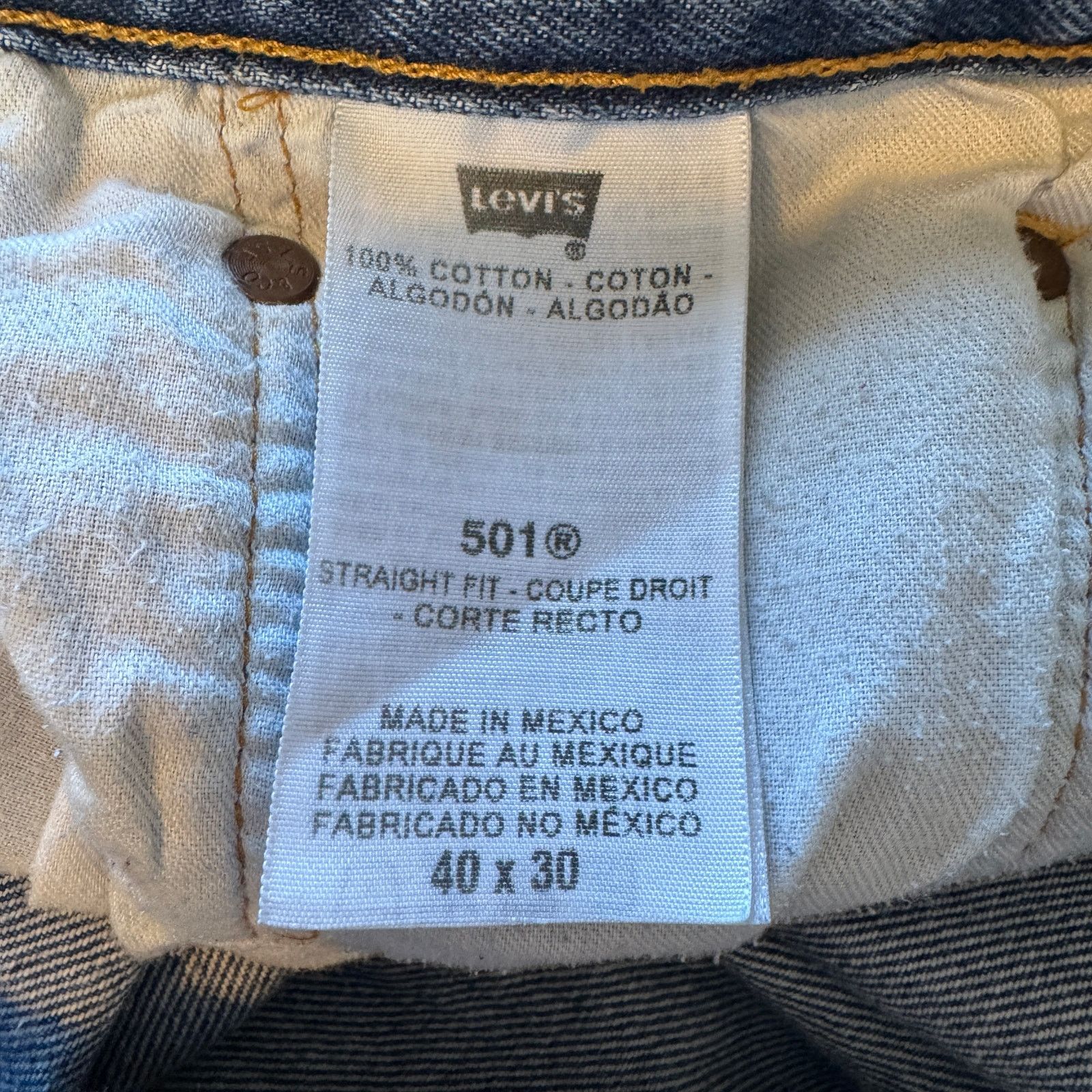 Levi's Archive Levi’s 501 Rigid Denim 40x30 Unisex Baggy Skater Size US 40 / EU 56 - 10 Thumbnail