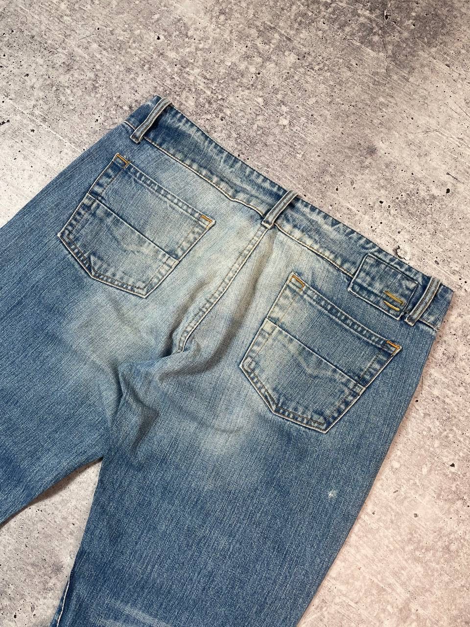 Diesel Vintage 00s Diesel Cheroe Bootcut Flared Denim Jeans Y2K Size 33" - 9 Thumbnail