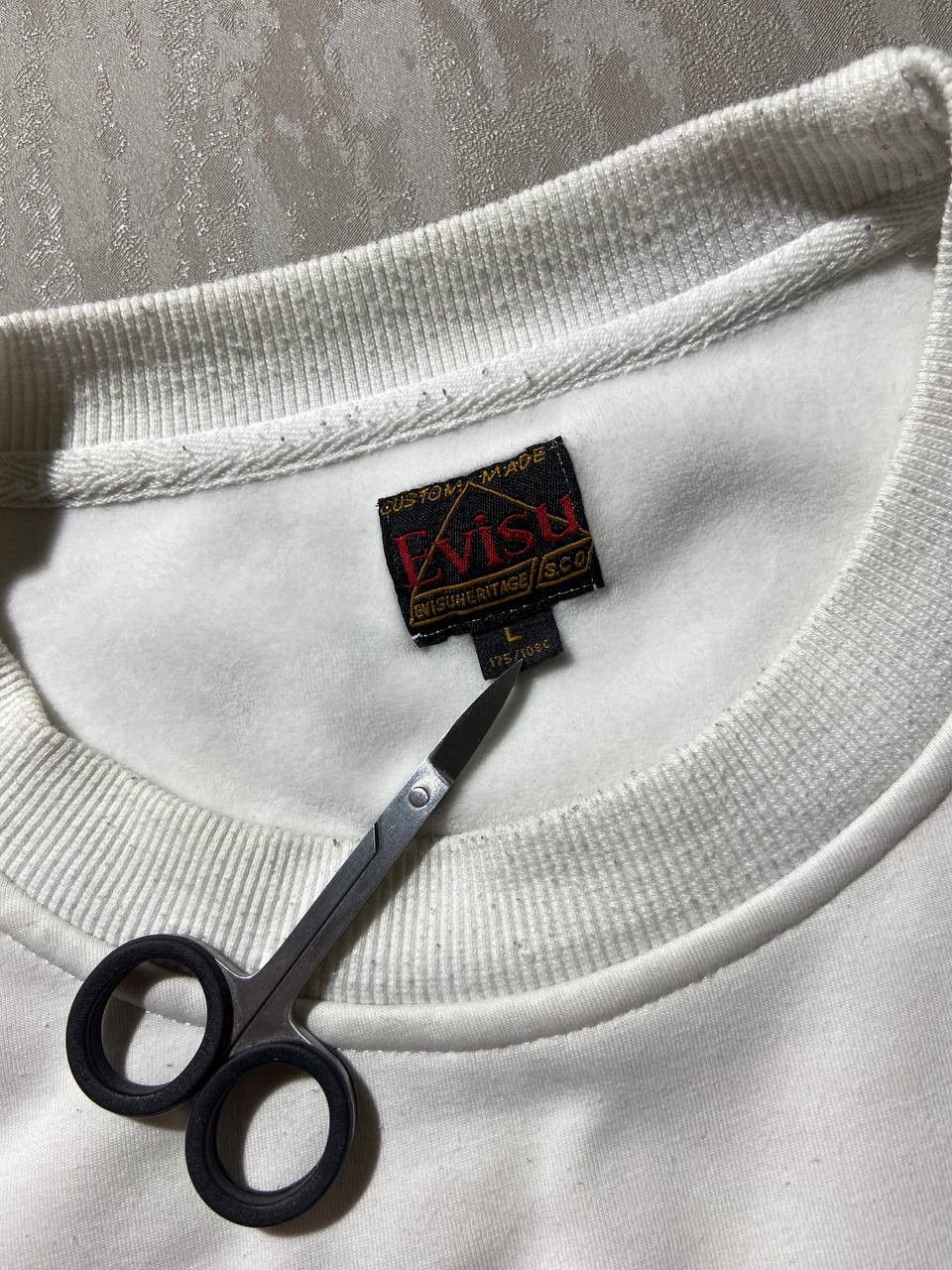 Evisu × Japanese Brand × Vintage Evisu Big Logo Sweatshirt White Size US S / EU 44-46 / 1 - 9 Thumbnail