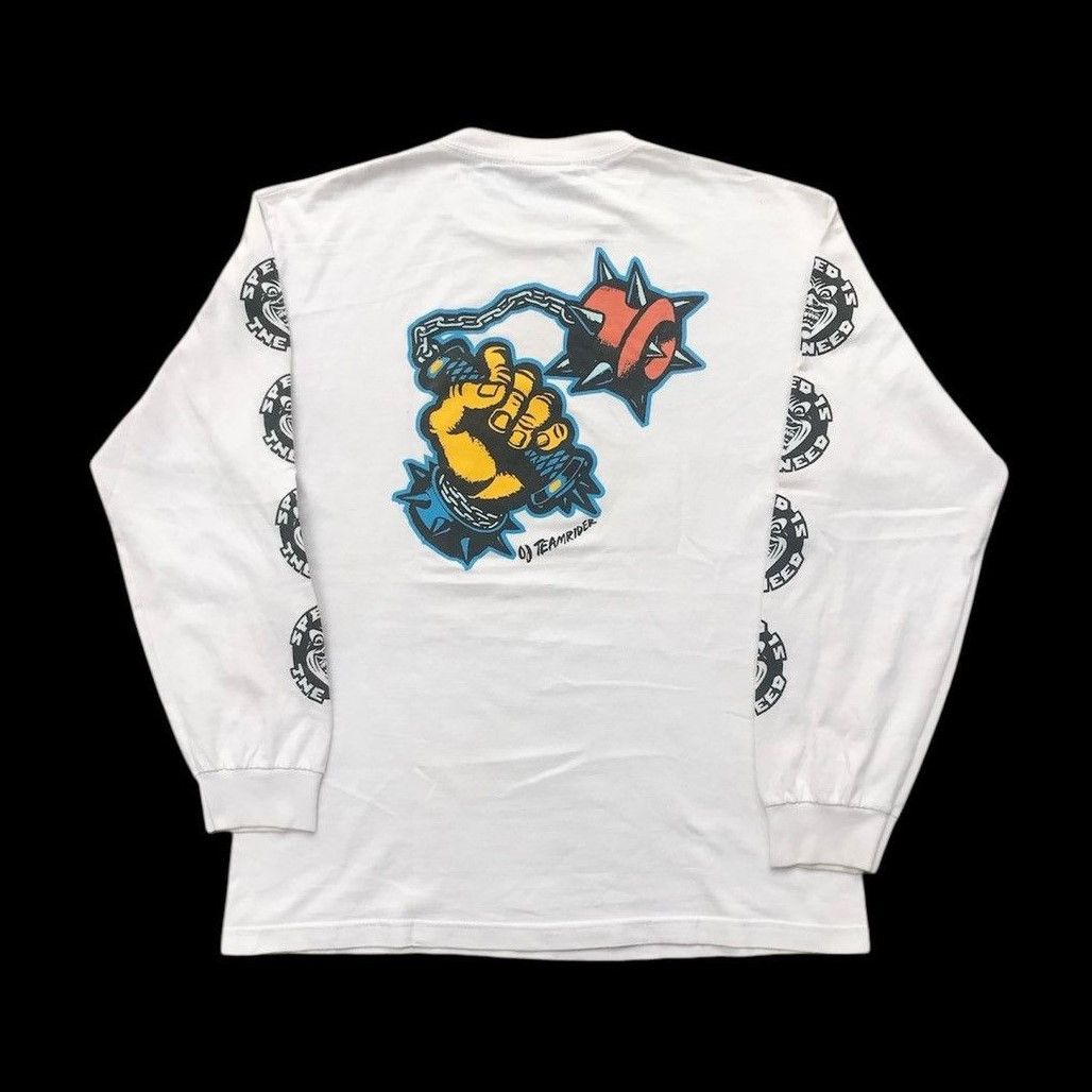 Santa Cruz Skateboards Vintage Santa Cruz Skateboards Long Sleeve T-Shirt Size US M / EU 48-50 / 2 - 2 Thumbnail