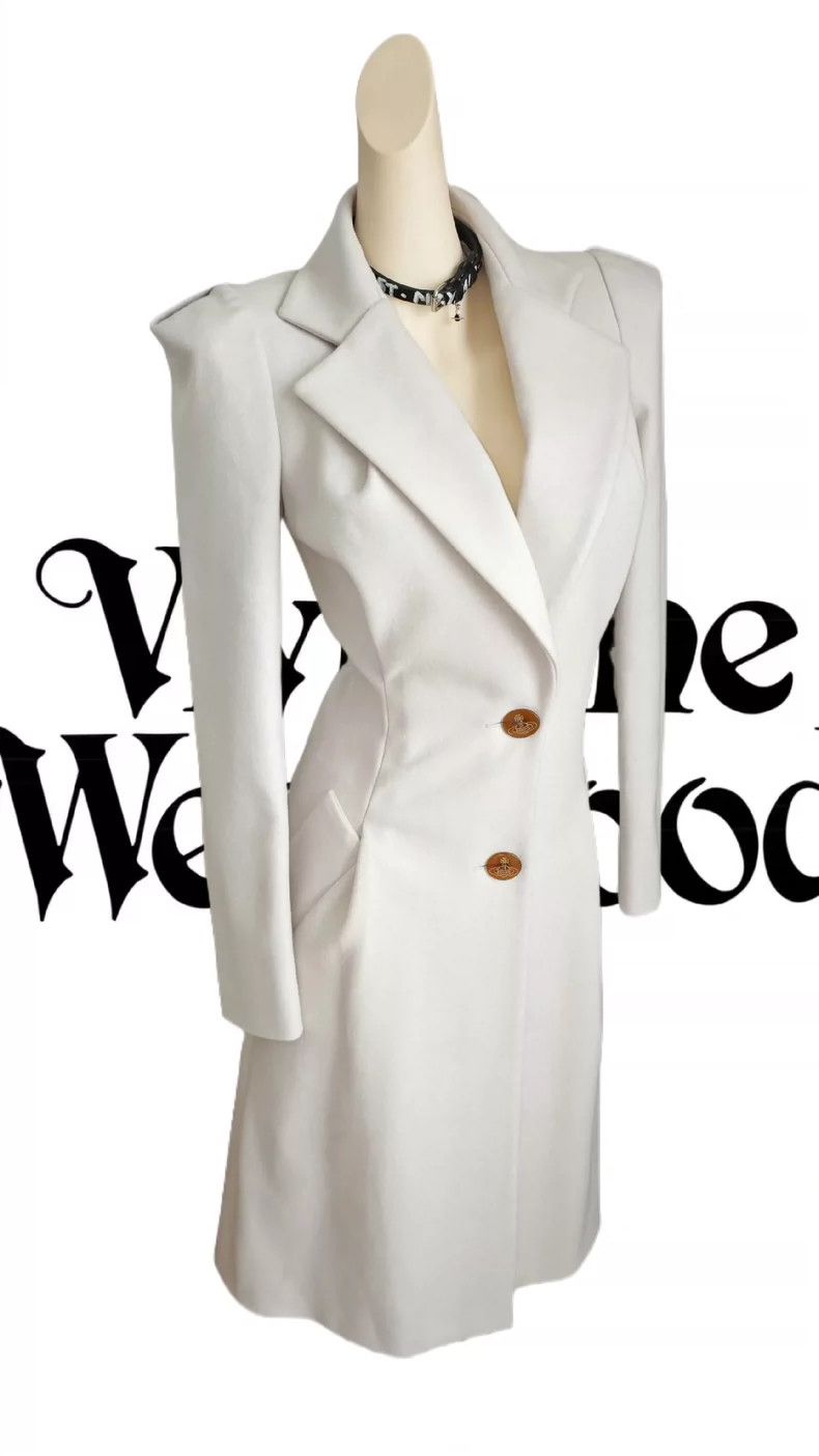Vivienne Westwood Vivienne Westwood A beautiful white wool coat Size S / US 4 / IT 40 - 3 Thumbnail
