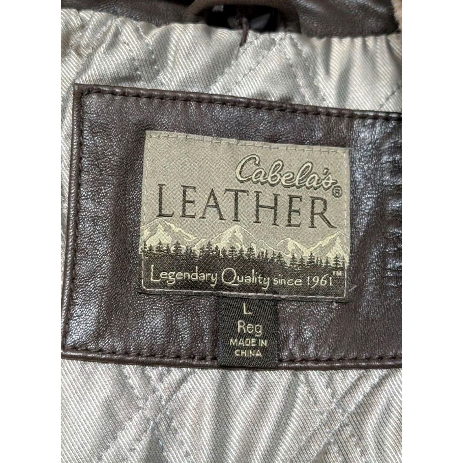 Vintage VINTAGE Cabela's bomber jacket Leather brown L Mens Lambskin 44-46 Flight aviation Size US L / EU 52-54 / 3 - 6 Thumbnail