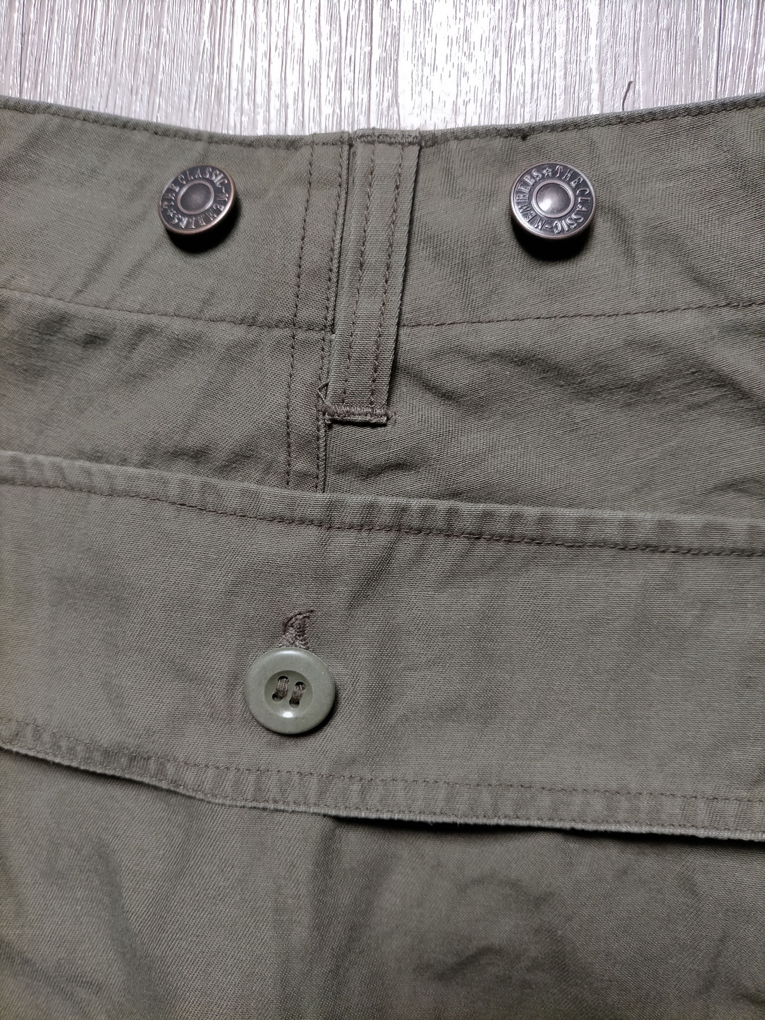Japanese Brand Army Air Force Green Olive Monkey Pants Size US 31 - 18 Thumbnail