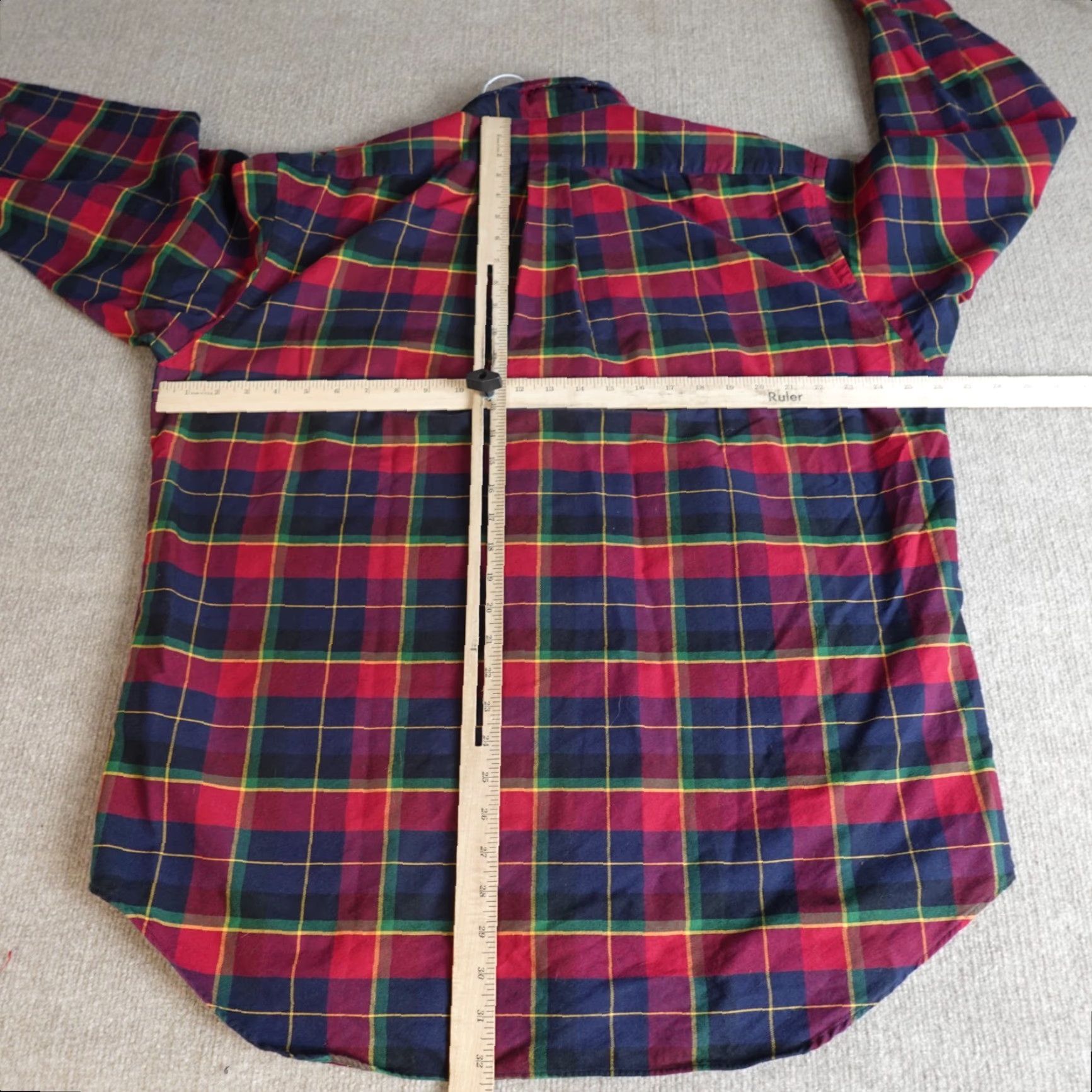 Polo Ralph Lauren Polo Ralph Lauren Shirt Large Blue Red Plaid Oxford OCBD Blake Yellow Lab Shirt Size US L / EU 52-54 / 3 - 5 Thumbnail