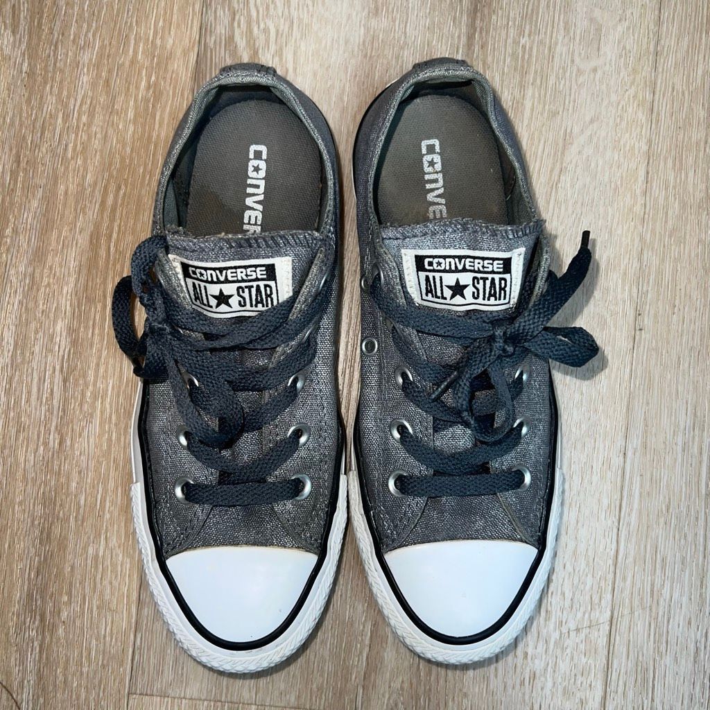Converse Converse All Star Chuck Taylor Low Top Sneakers, Gray Denim Color, Women’s US 6 Size US 6 / IT 36 - 2 Thumbnail