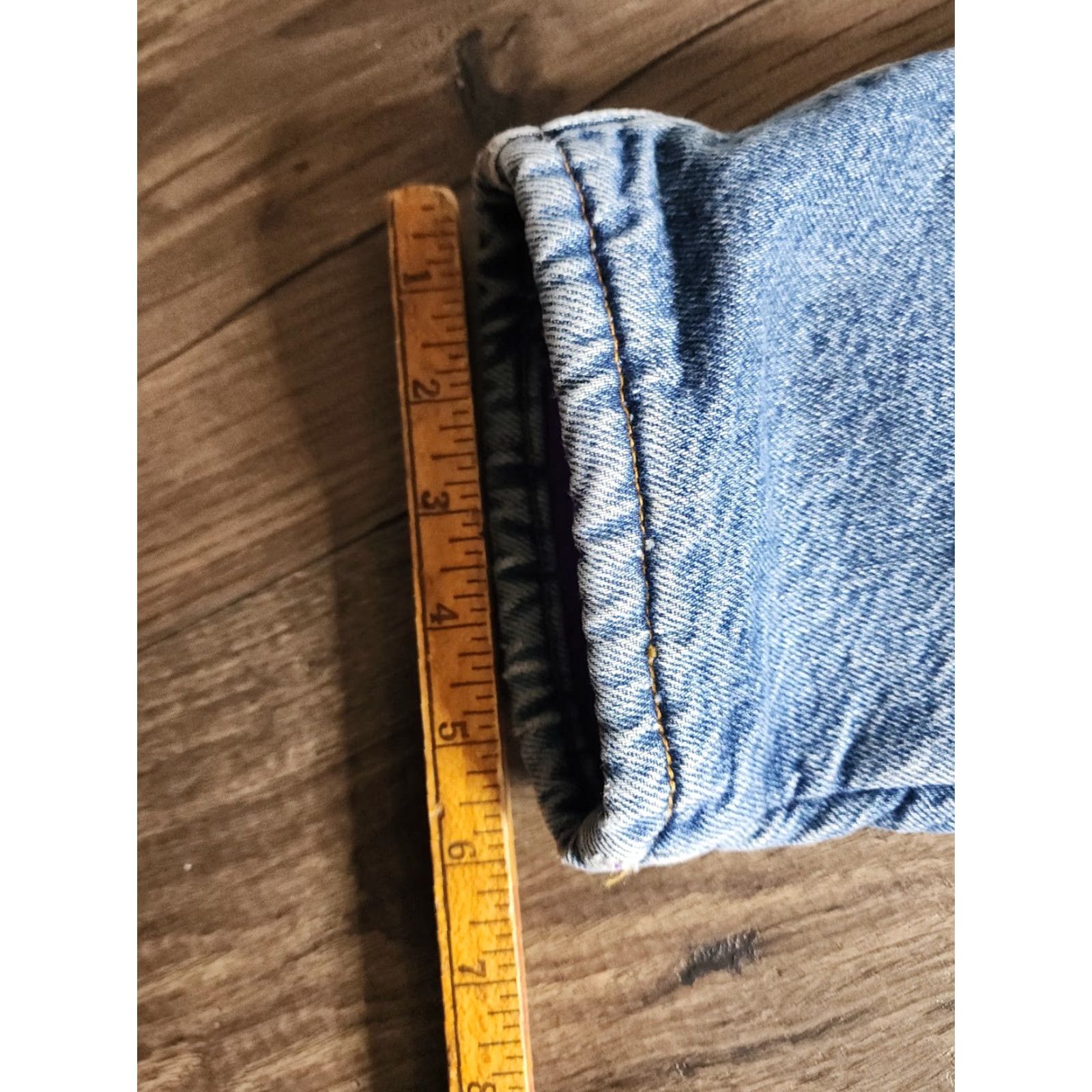 Vintage Vintage Purple Mountain Dry Goods Jeans Mens 32 Blue Fleece Lined 90s Polar Polartec Tapered Relaxed Inseam 29 Size US 32 / EU 48 - 4 Thumbnail