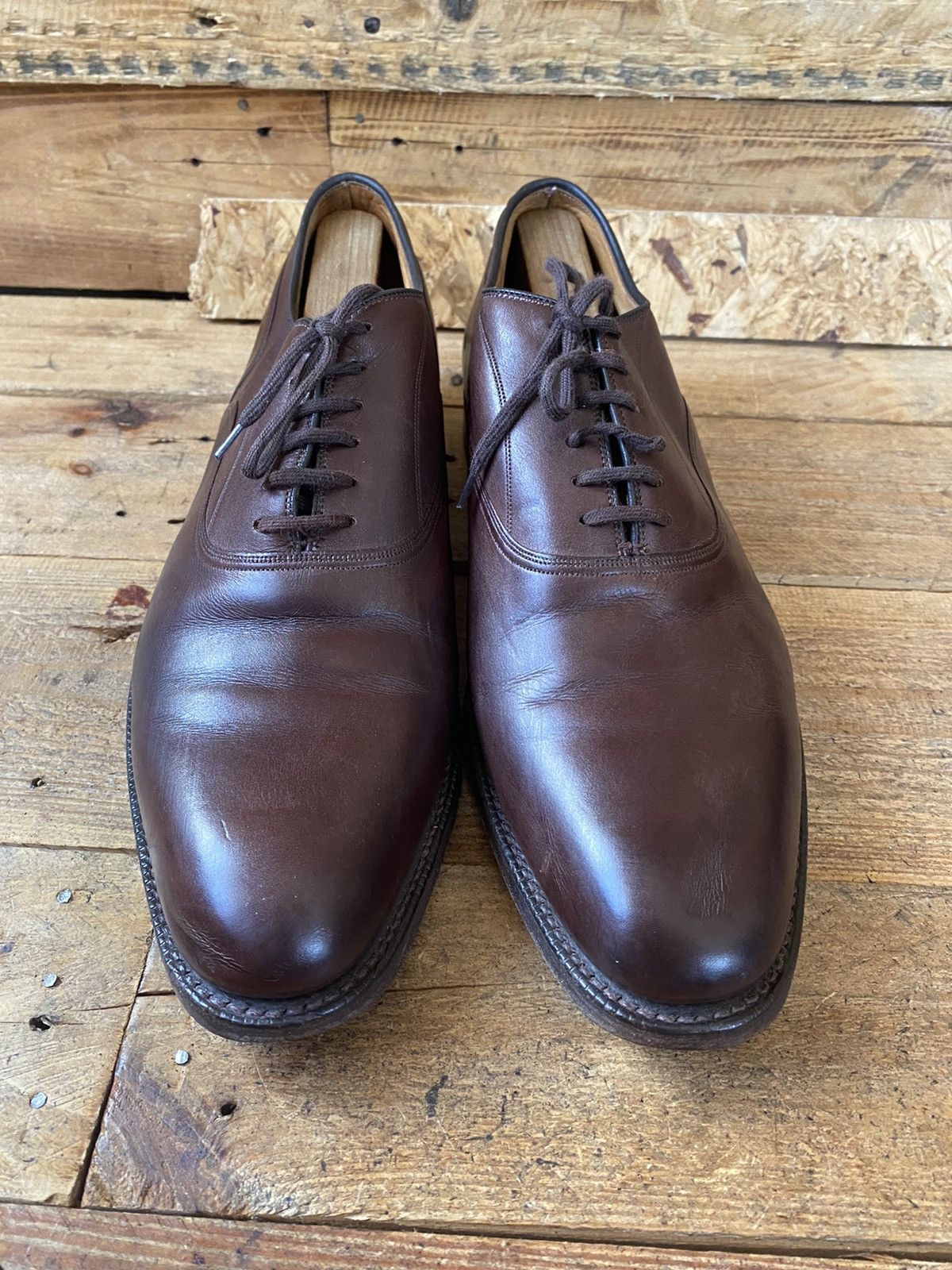 Church's Churchs oxford brown leather shoes, sz 43 Size US 10.5 / EU 43-44 - 4 Thumbnail