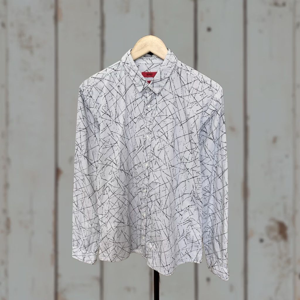 Hugo Boss HUGO BOSS Shirt White Art Extra Slim Fit M Mens Size US M / EU 48-50 / 2 - 1 Thumbnail