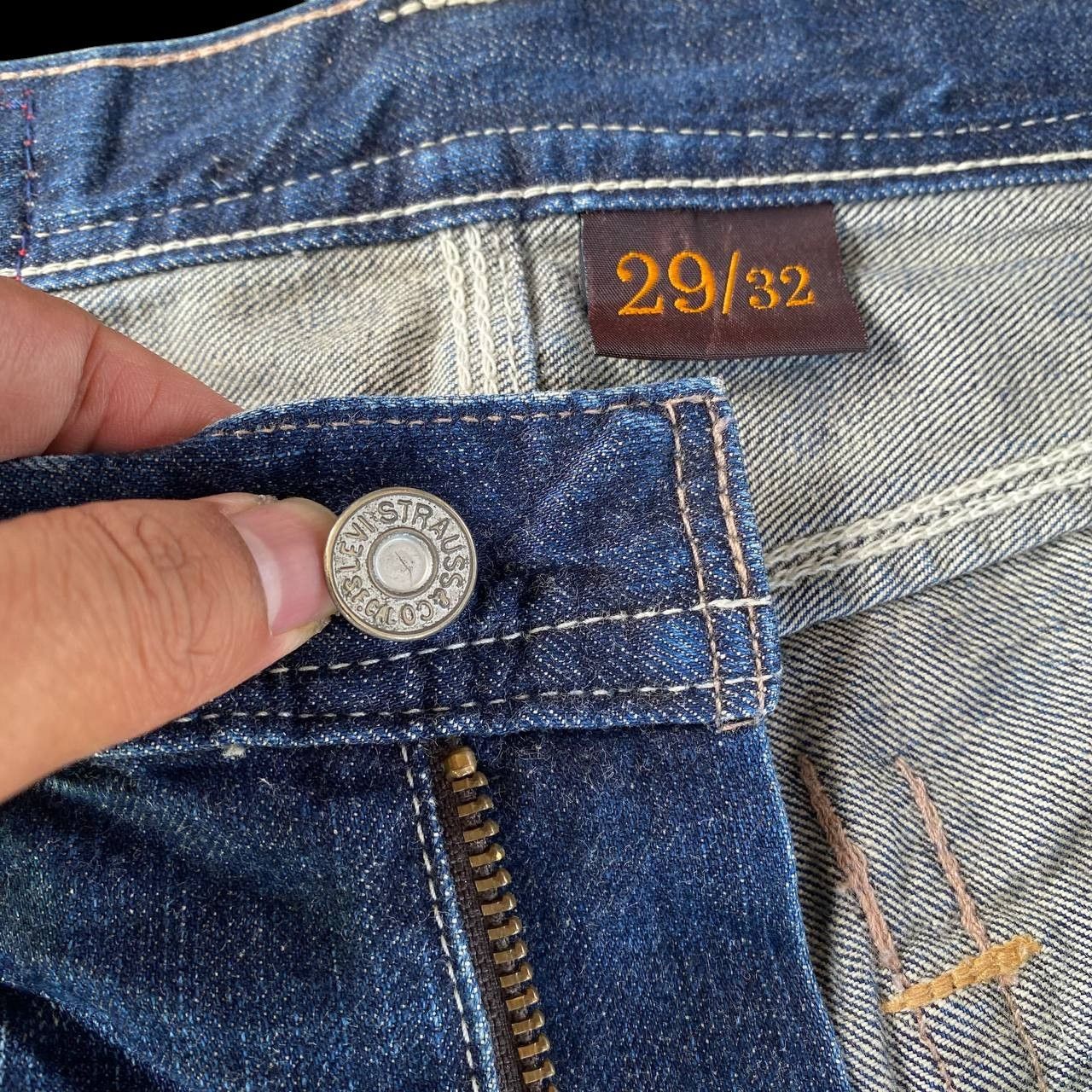Levi's VINTAGE LEVIS DENIM LOT 502 RIVETTED DISTRESSED BLUEWASH Size US 29 - 4 Thumbnail